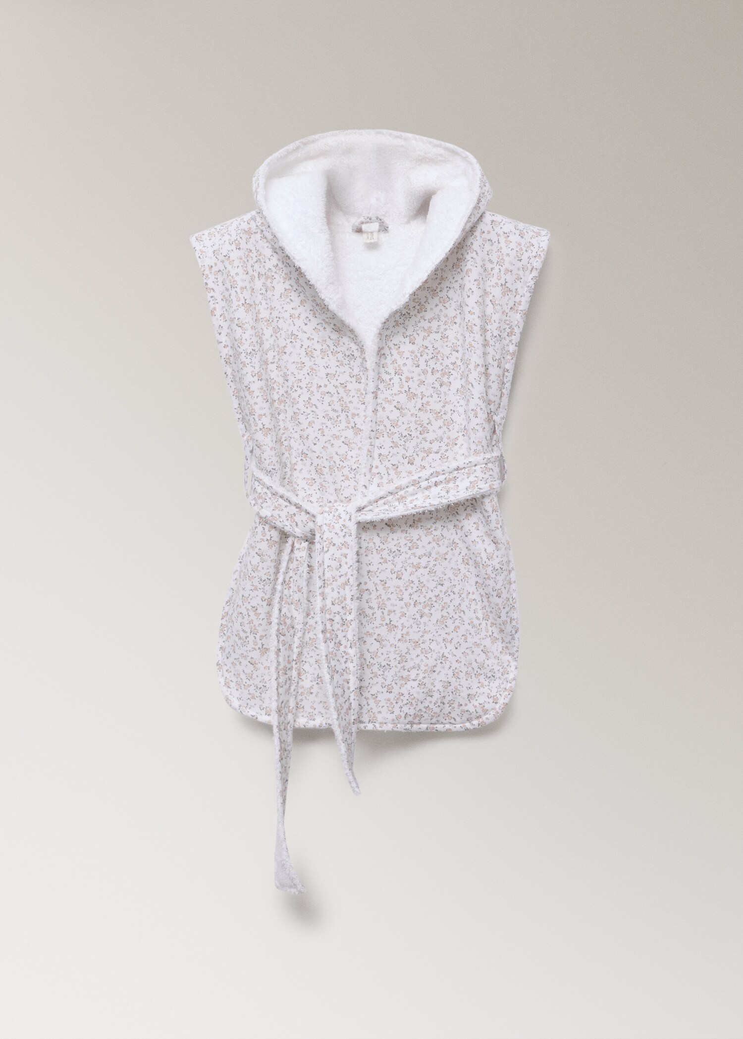 Peignoir enfant coton imprimé mini fleurs - Article sans modèle
