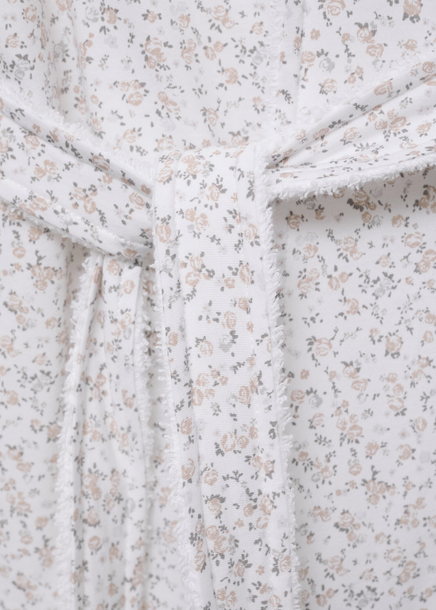 Peignoir enfant coton imprimé mini fleurs - Détail de l'article 2