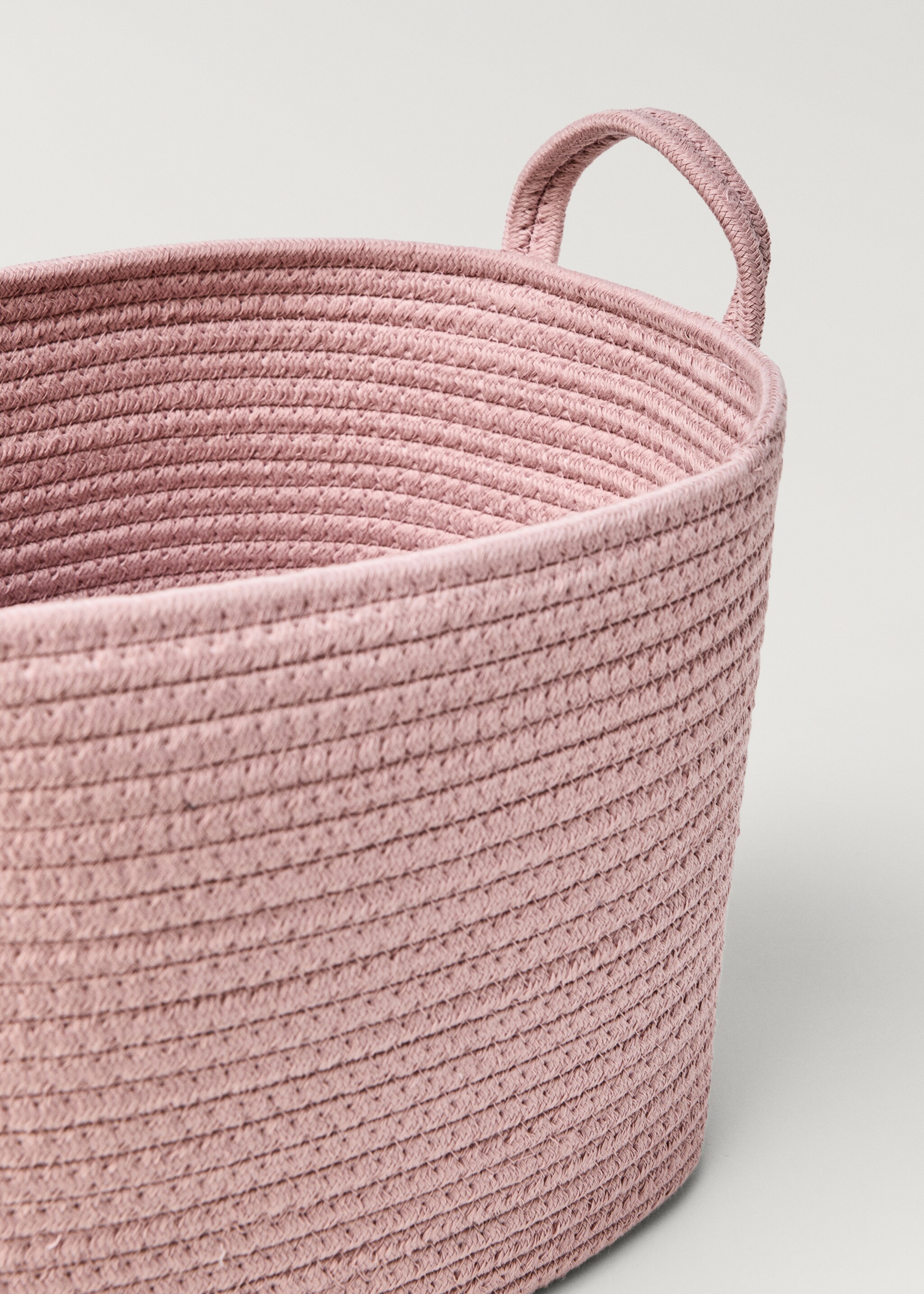 Large children's cotton basket with handles - Details of the article 2