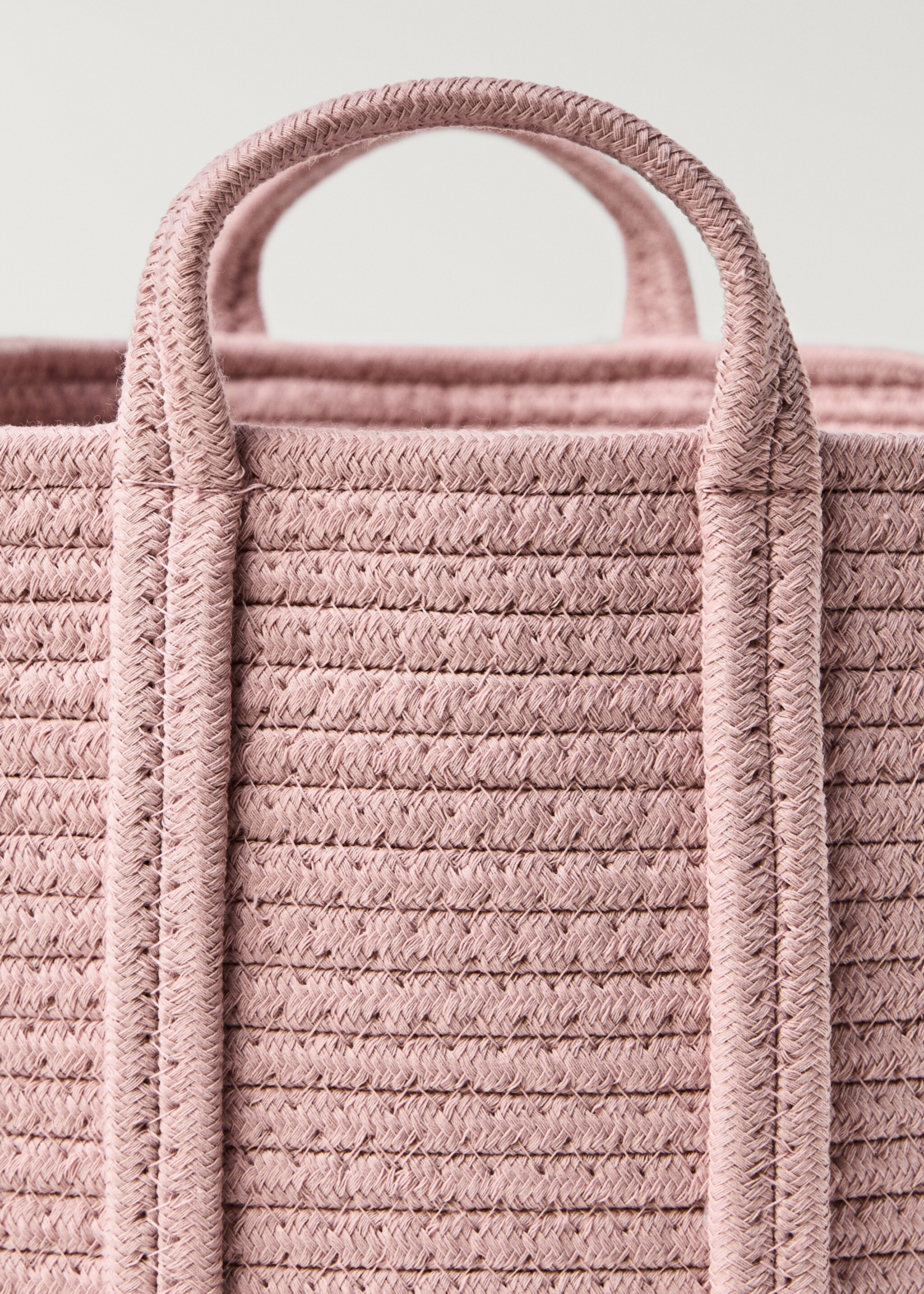 Large children's cotton basket with handles - Details of the article 3