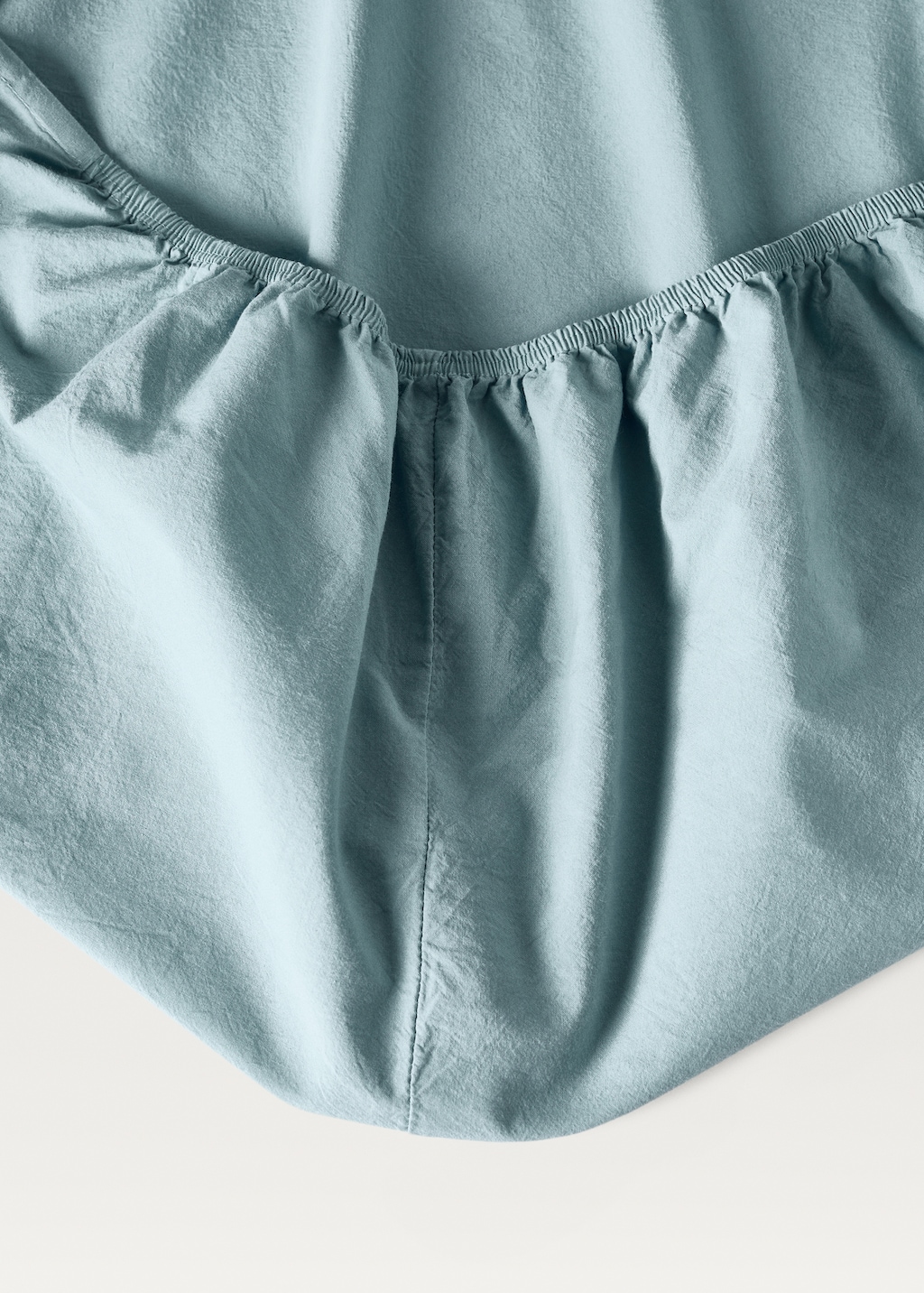 Children's washed cotton fitted sheet for 90 cm bed