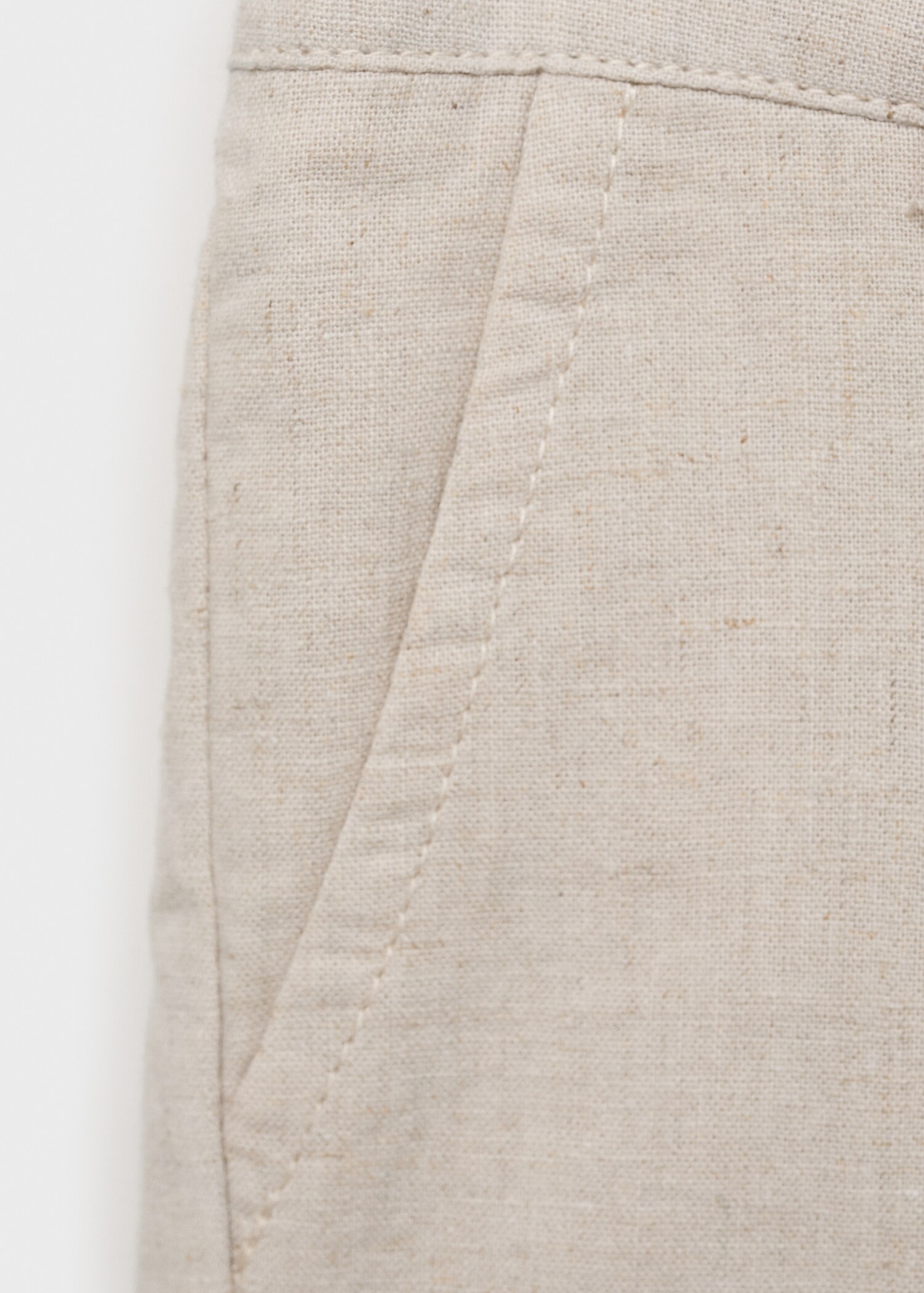 Linen-blend Bermuda shorts - Details of the article 8