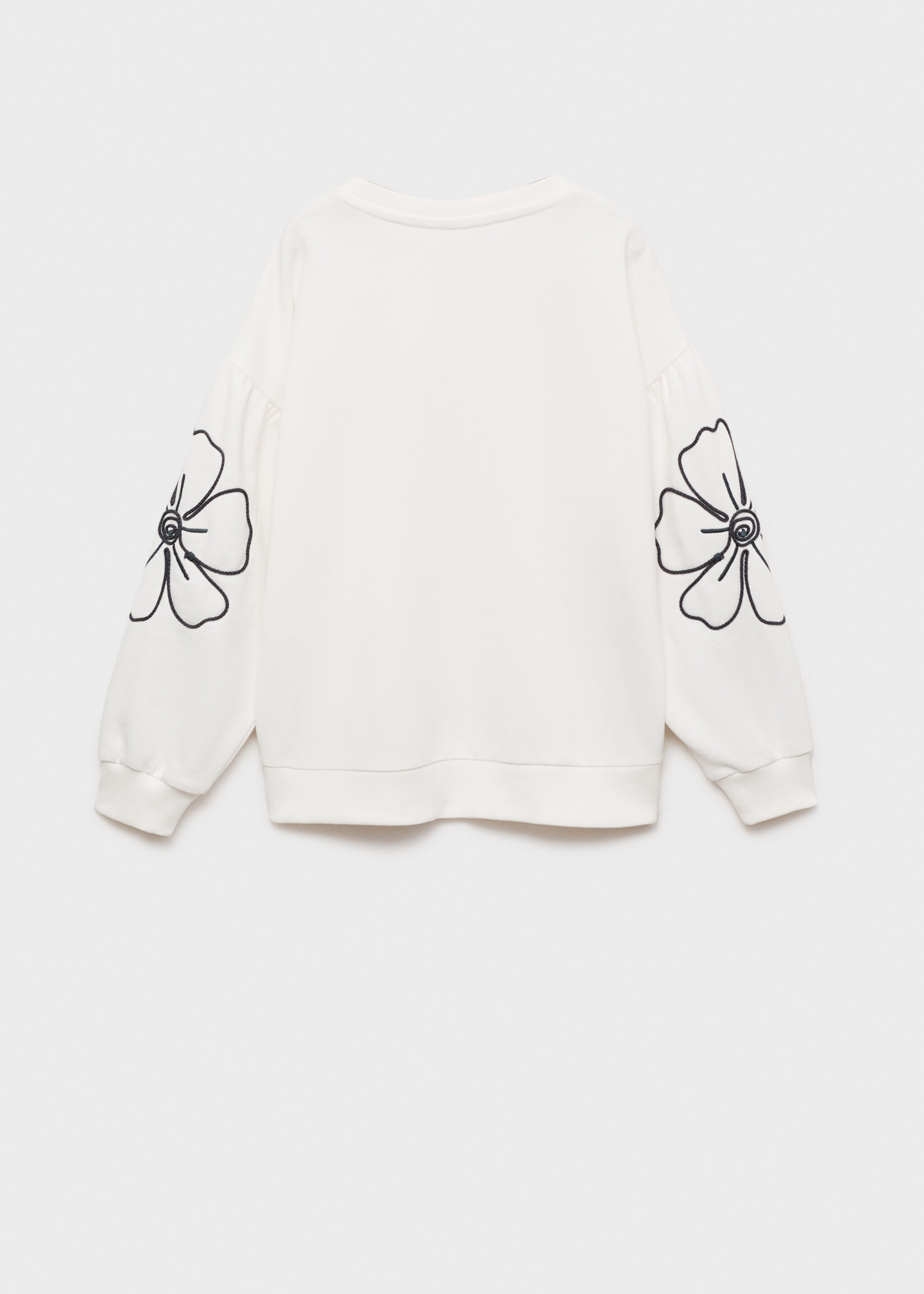 Sudadera bordado floral - Reverso del artículo