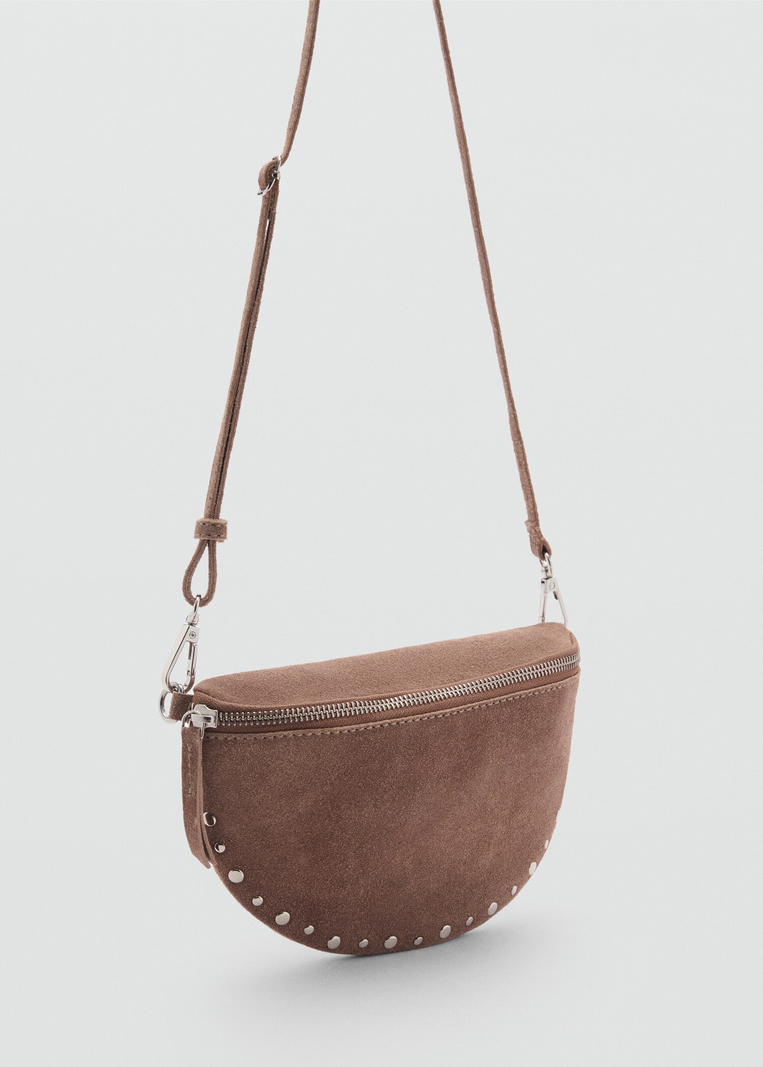 Leren tas met studs - Middenvlak