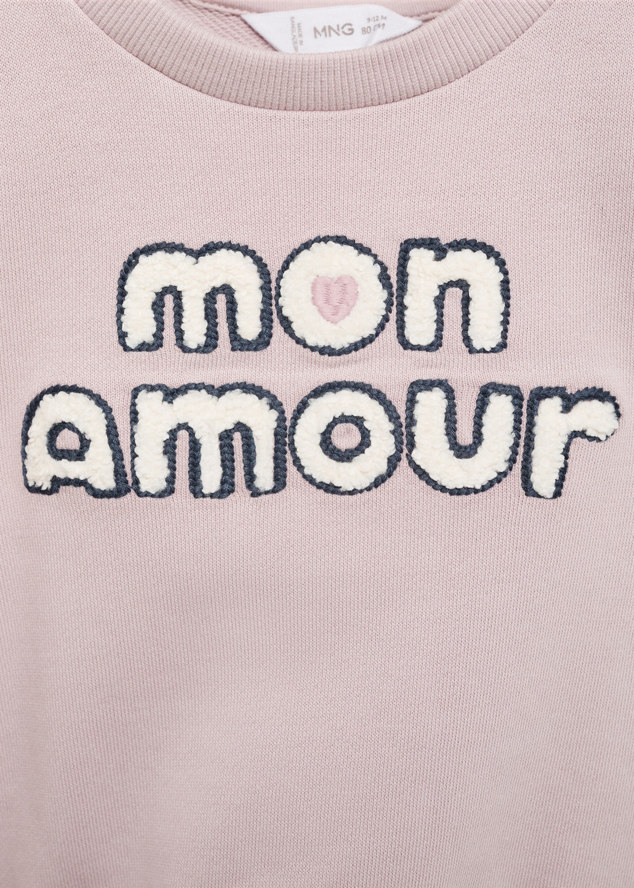 Sudadera algodón mensaje relieve - Detalle del artículo 8