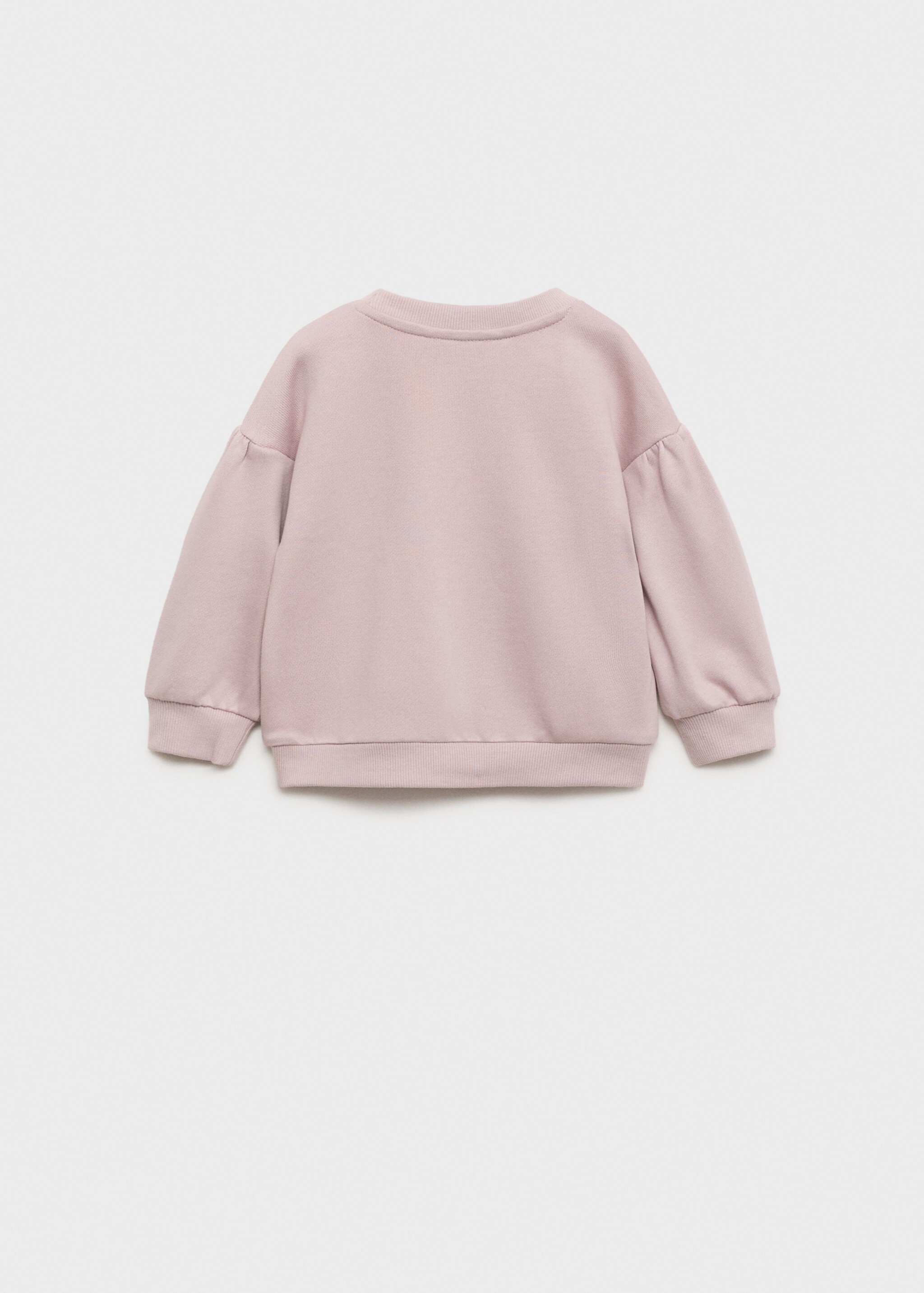 Sudadera algodón mensaje relieve - Reverso del artículo