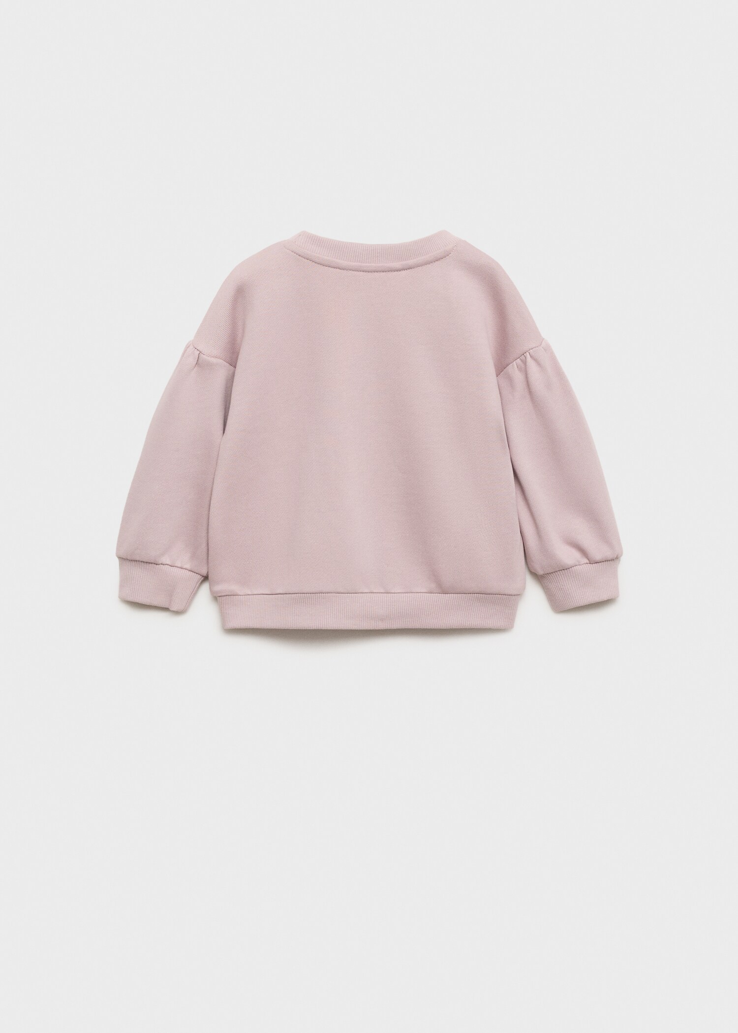 Sudadera algodón mensaje relieve - Reverso del artículo