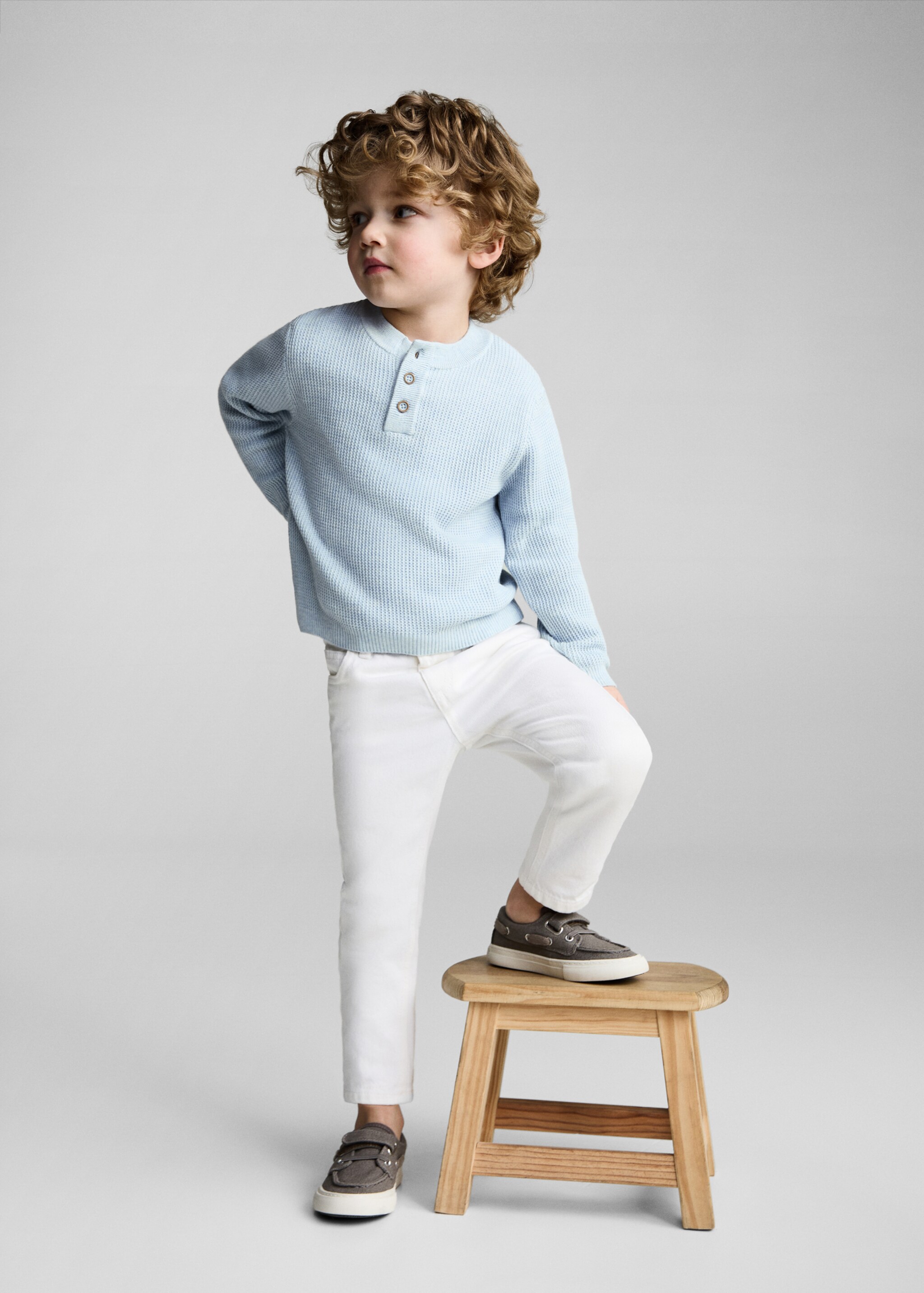 Knitted cotton sweater - Details of the article 2