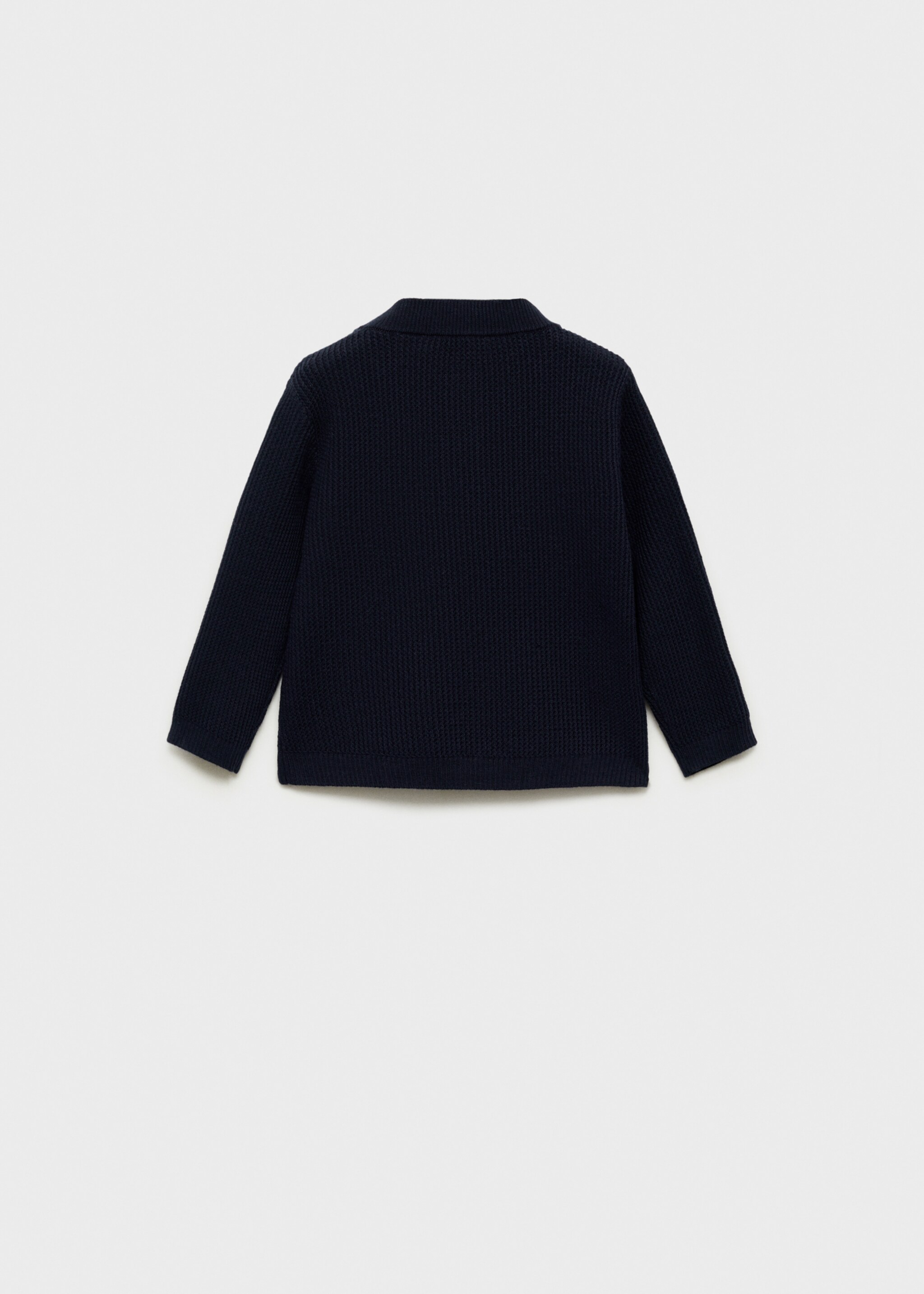 Knitted cotton sweater - Reverse of the article