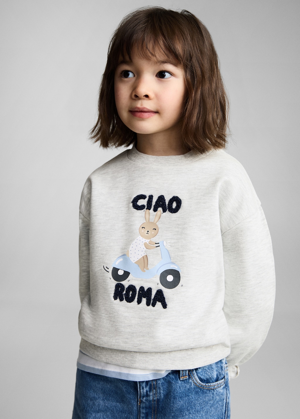 Printed embossed sweatshirt - Kids | MANGO Gambia Printed embossed sweatshirt - Kids | MANGO Gambia