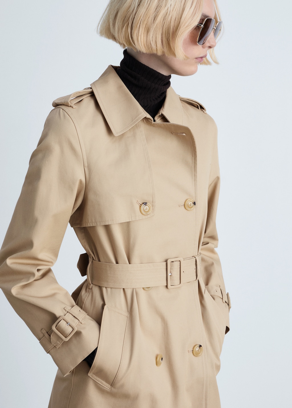 Mango Classic trench coat with belt