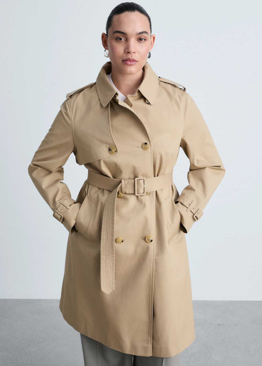 Classic trench coat with belt - Women | MANGO Indonesia Classic trench coat with belt - Women | MANGO Indonesia