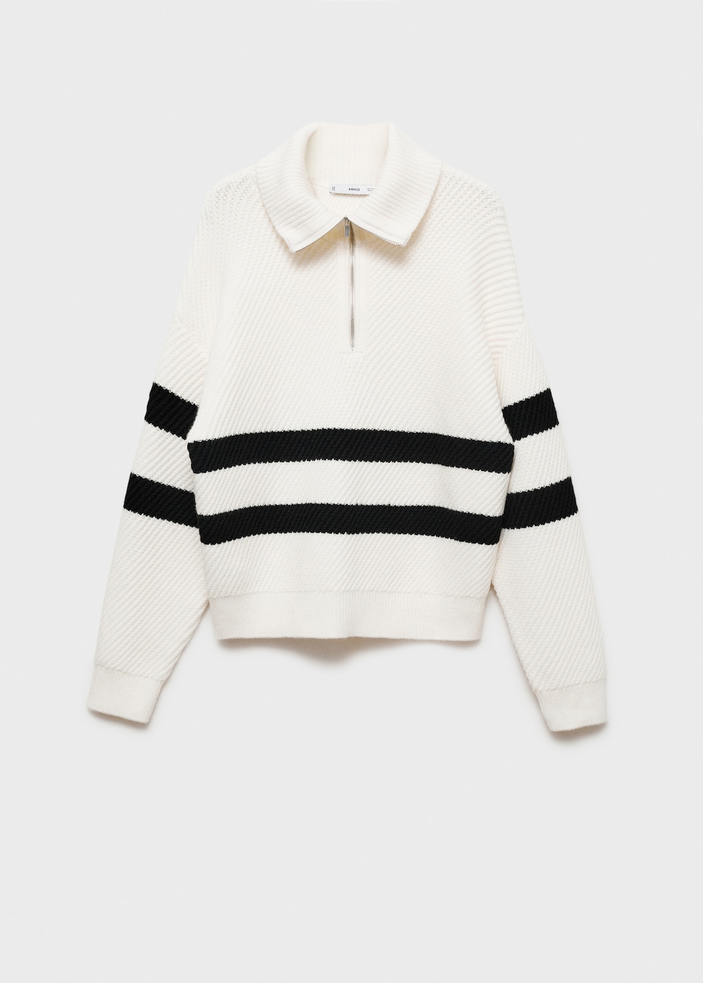 Striped ribbed-knit sweater - Women | MANGO USA