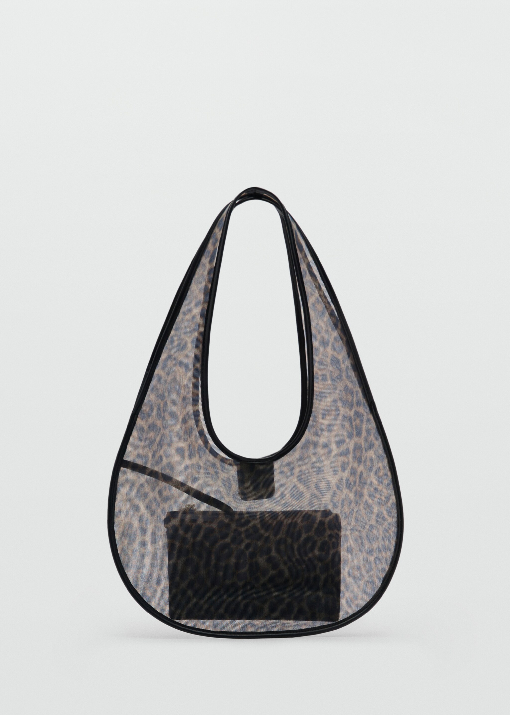 Semi-transparent animal print handbag - Article without model