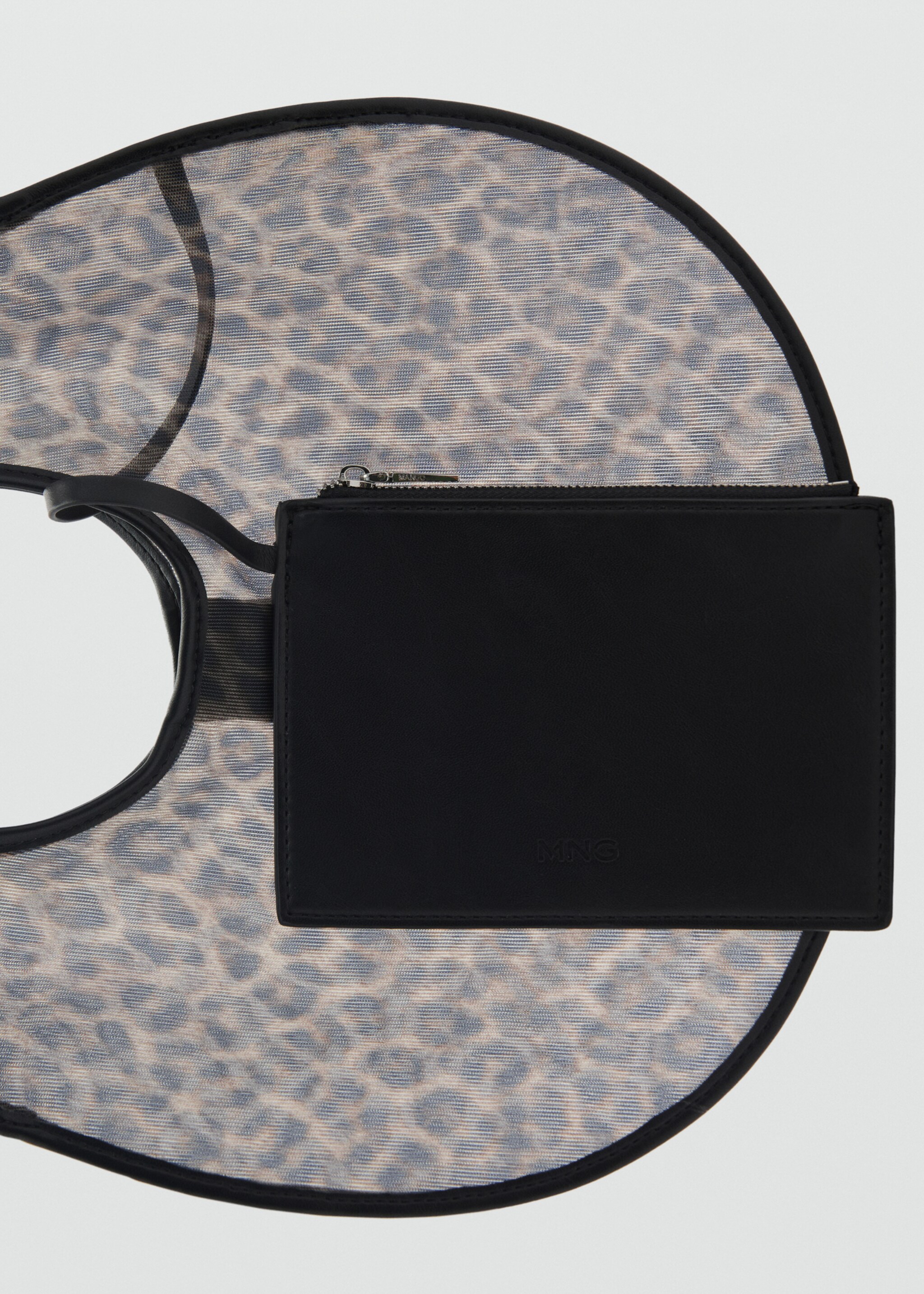 Semi-sheer leopard-print handbag - Details of the article 1