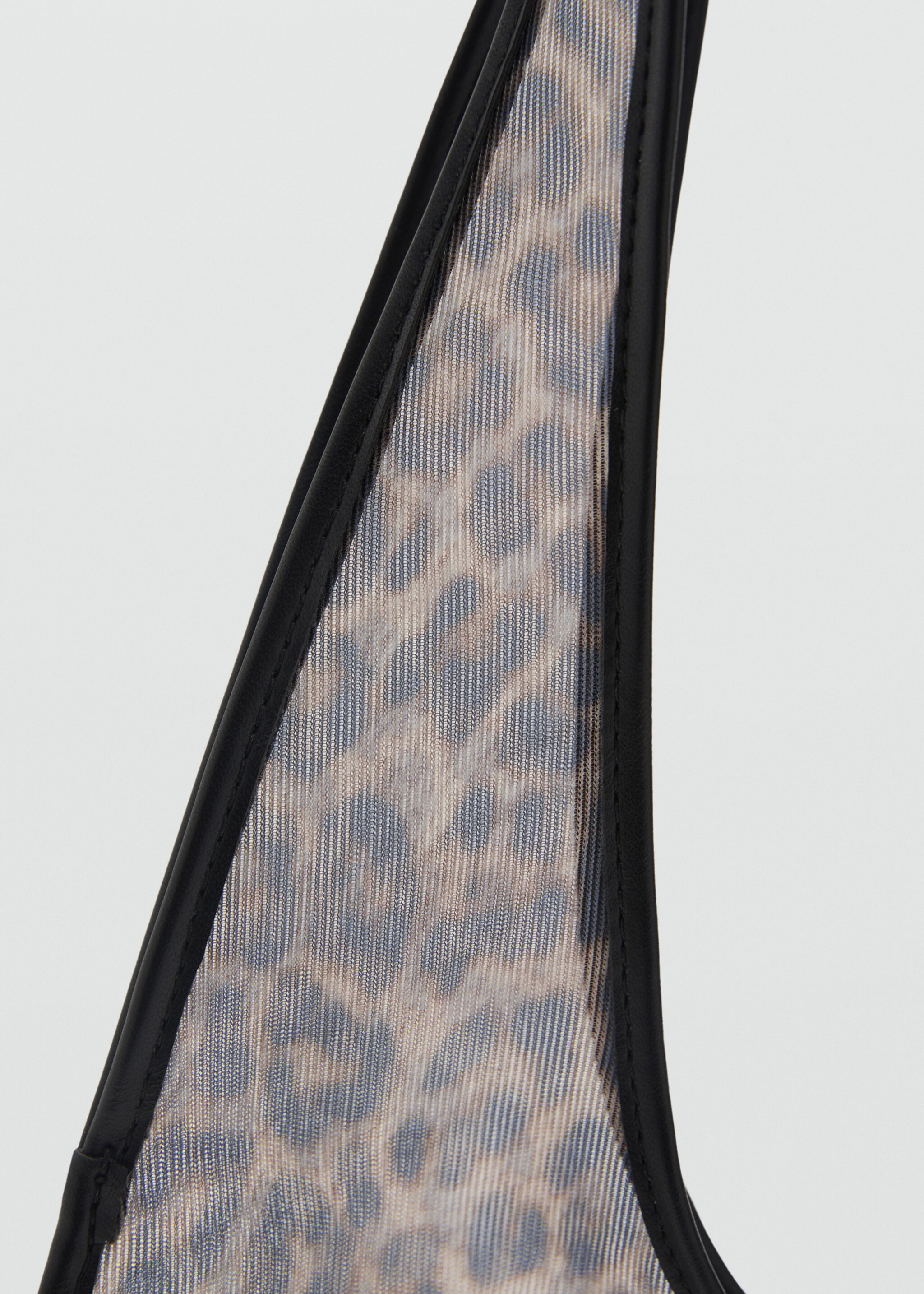 Semi-sheer leopard-print handbag - Details of the article 2
