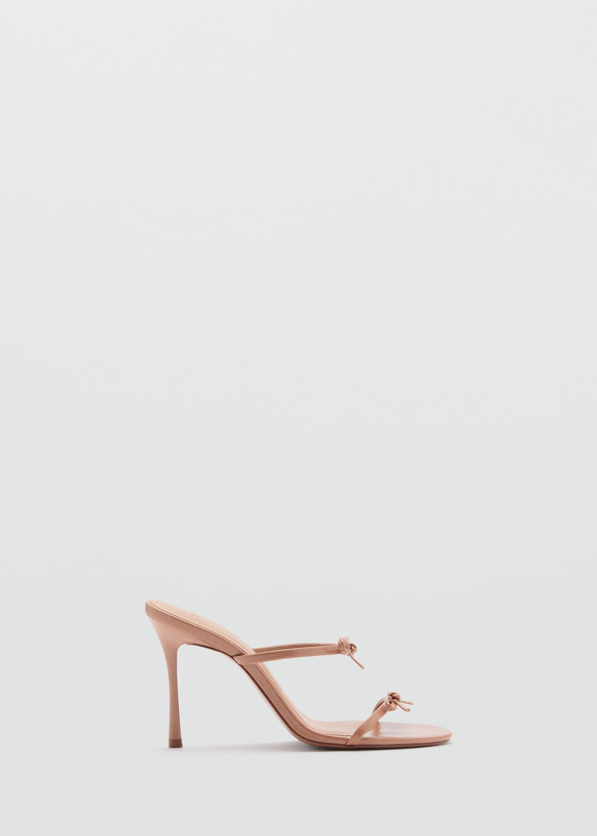 Strappy heeled sandals with bow detail - Article without model