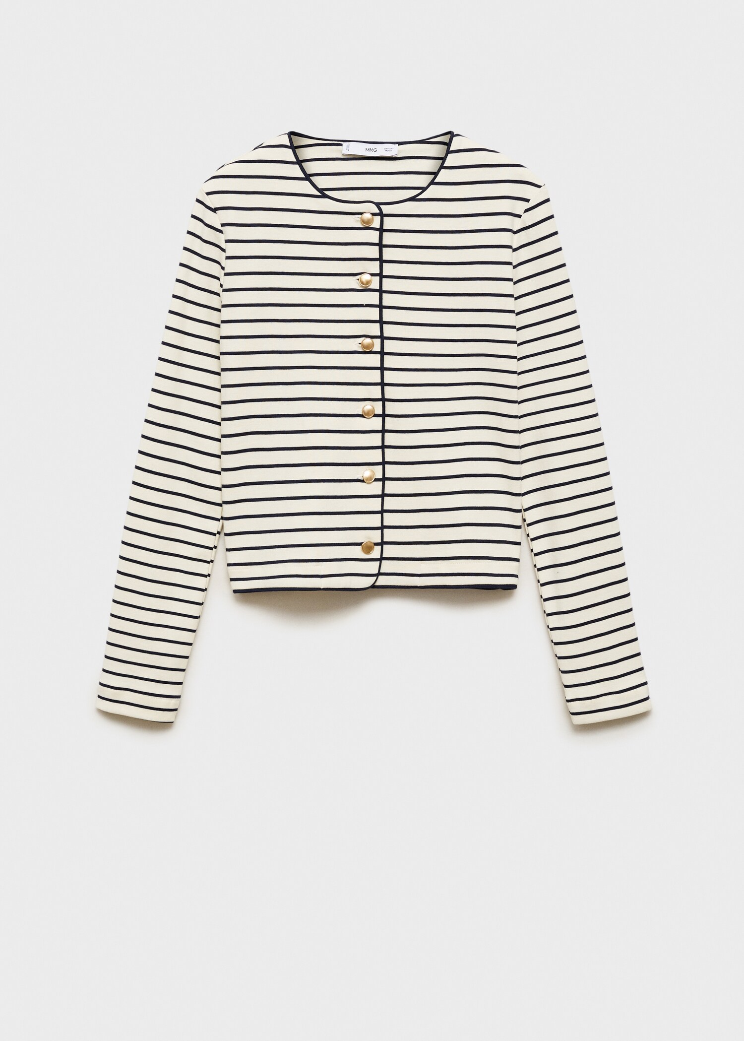 Stripped knit cardigan - Article without model