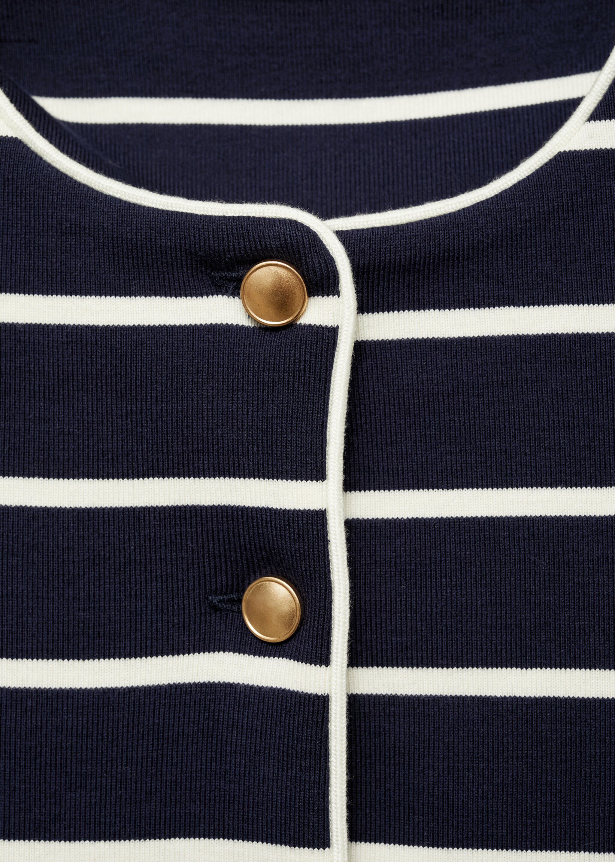 Cardigan de malha às riscas - Pormenor do artigo 8