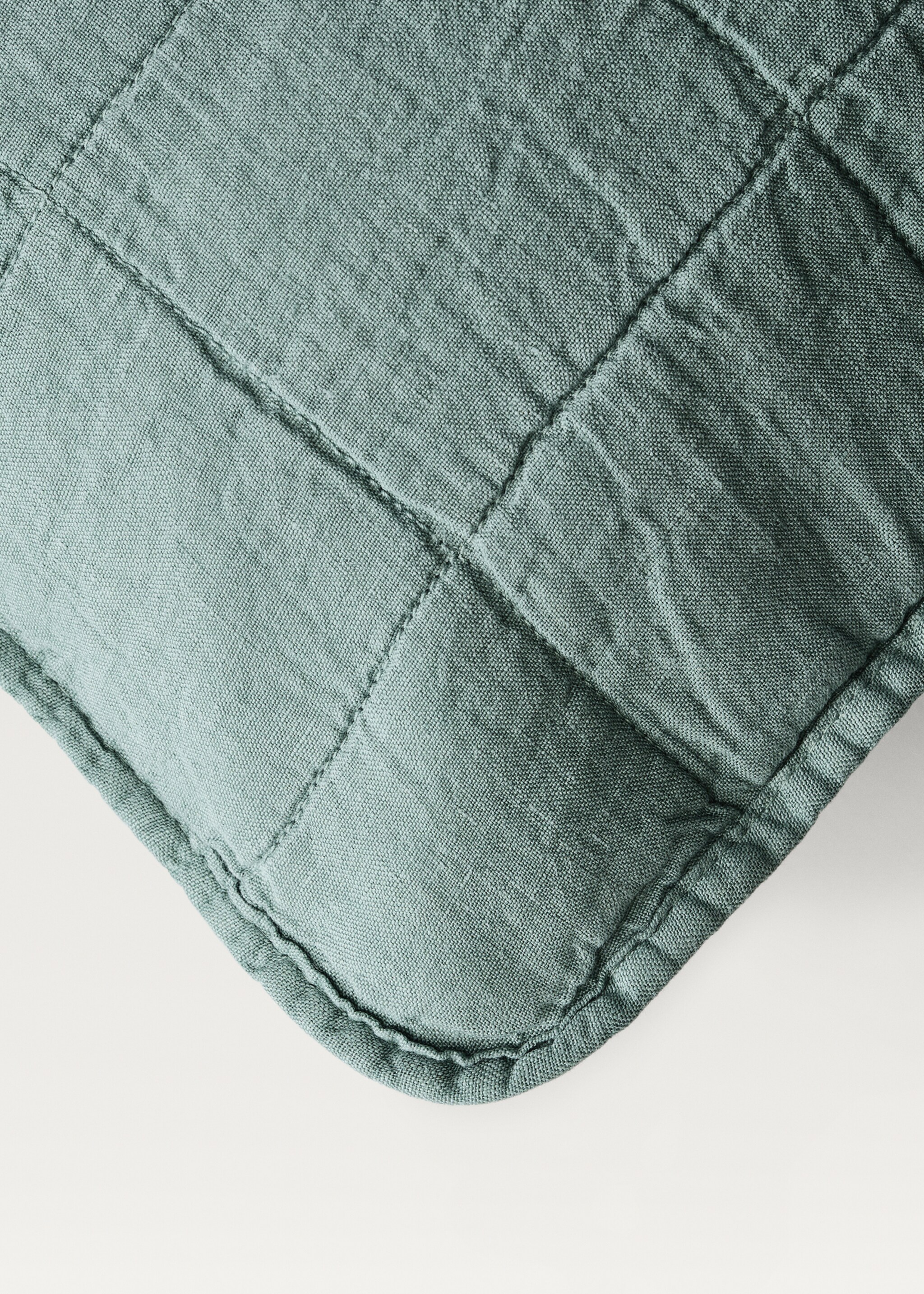 Linen-cotton garment-dyed children's bed cushion cover, 40x40 cm - Details of the article 2
