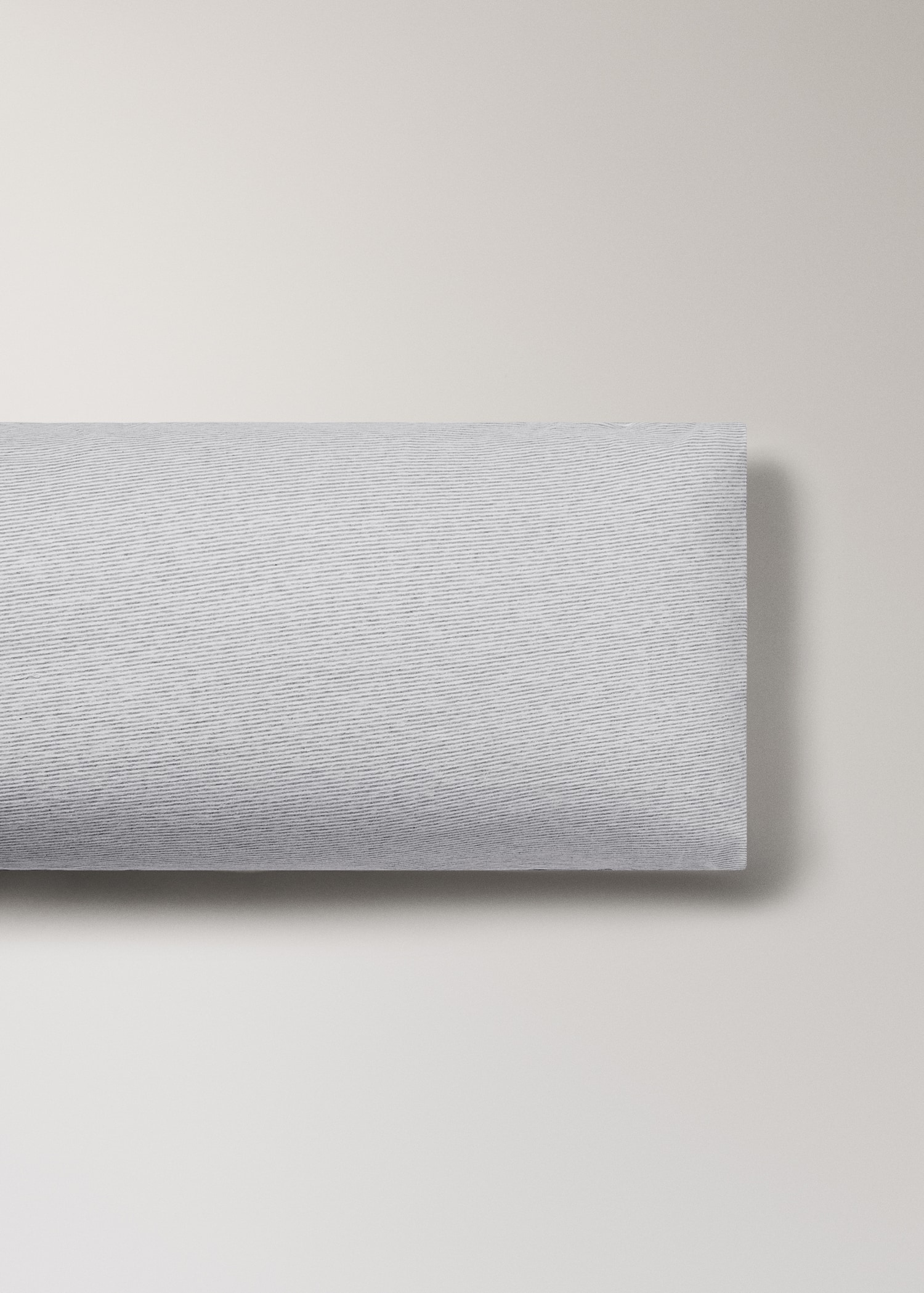 Bezug für Kinderkopfkissen aus Baumwolle mit Streifen, 45 x 110 cm - Artikel ohne Model