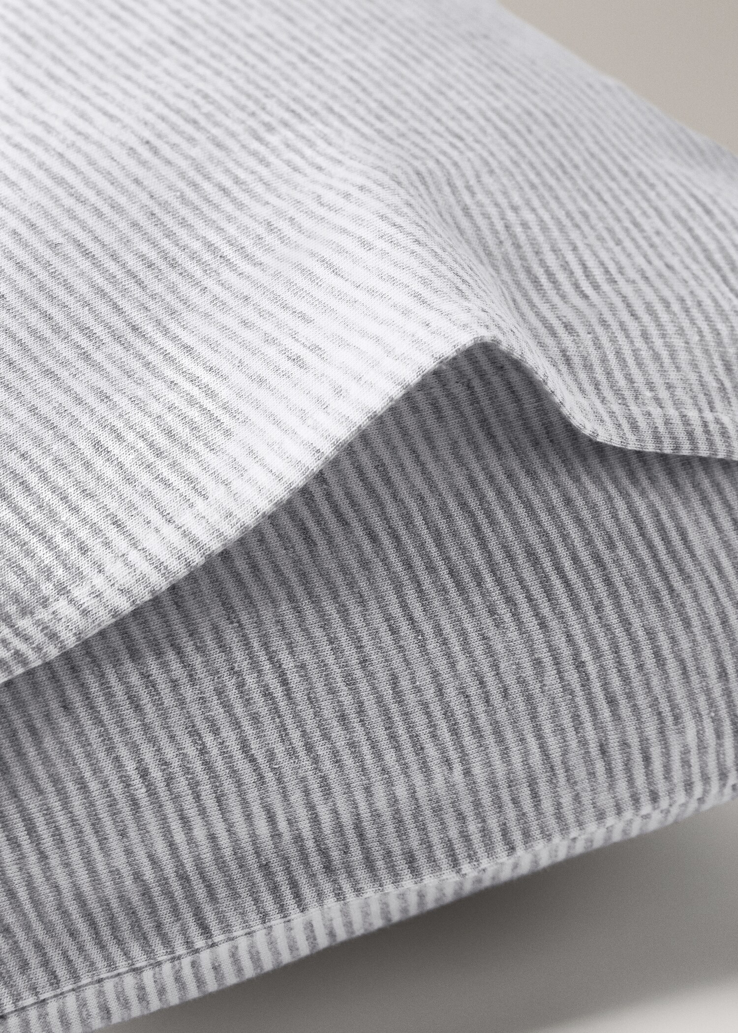 Bezug für Kinderkopfkissen aus Baumwolle mit Streifen, 45 x 110 cm - Detail des Artikels 2