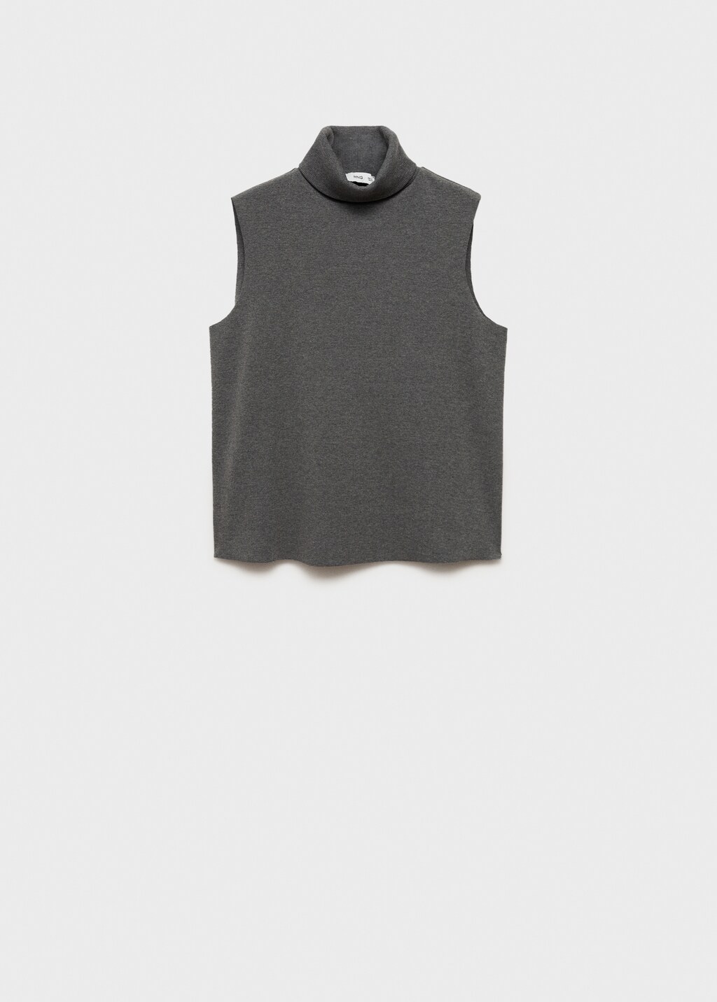 Sleeveless turtleneck top | MANGO Japan