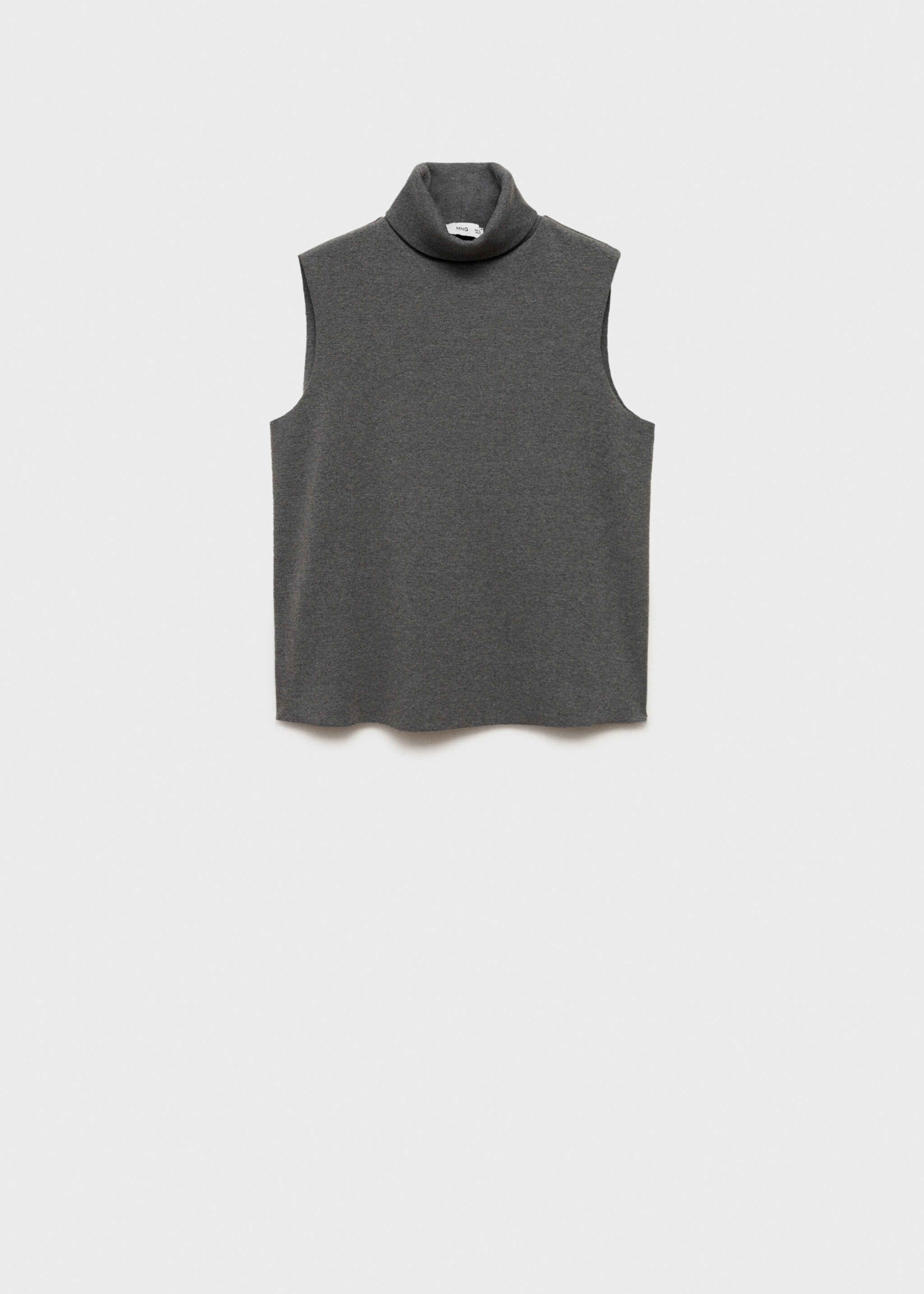 Sleeveless turtleneck top - Article without model