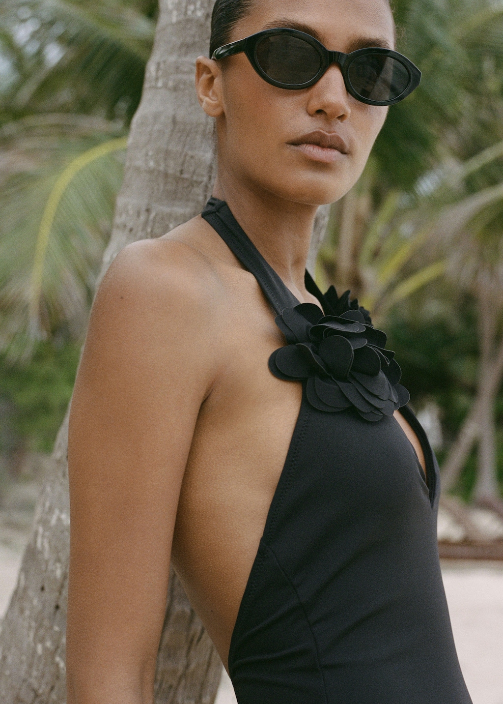 Swimsuit with flower detail - Women | MANGO USA Swimsuit with flower detail - Women | MANGO USA