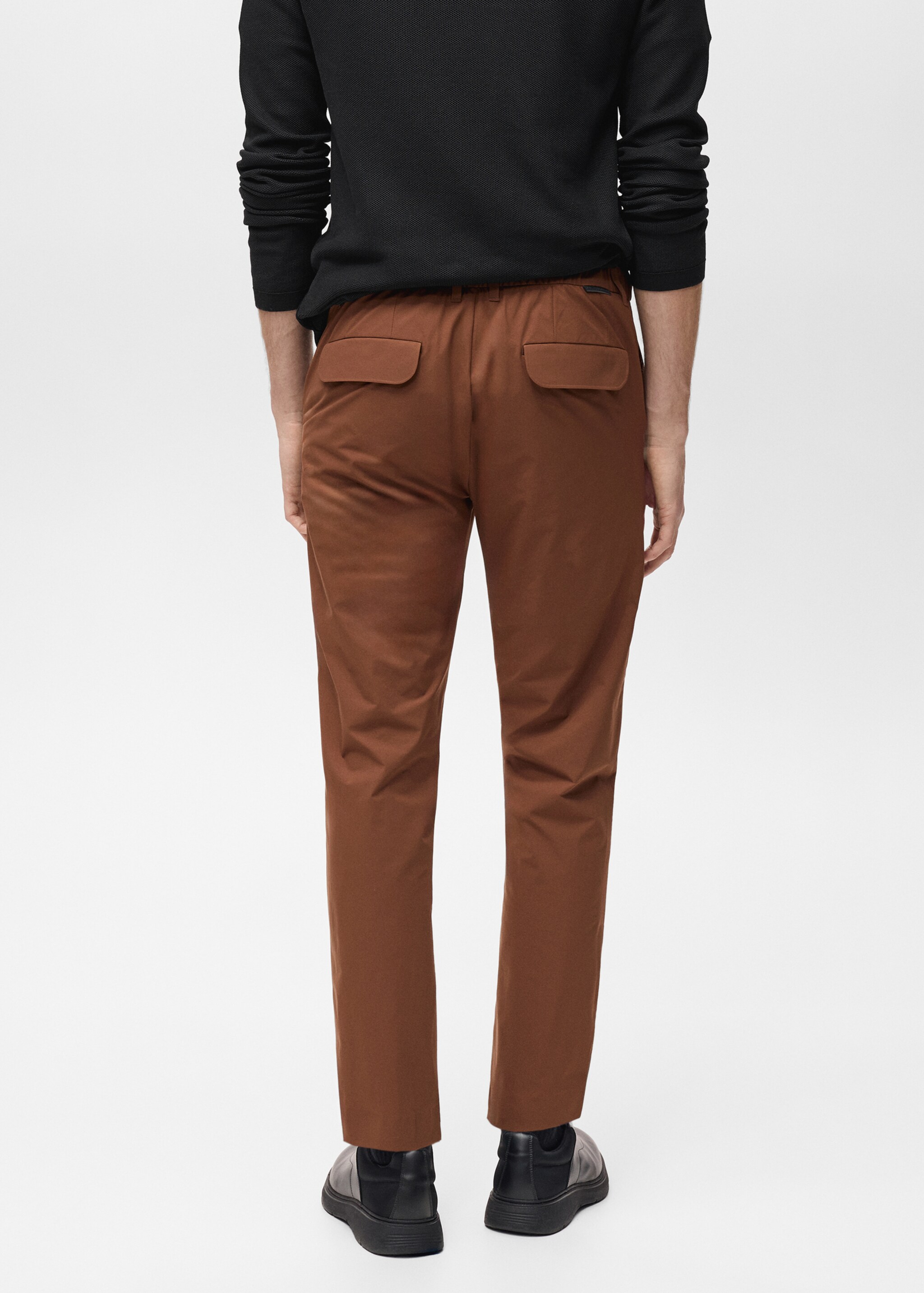 Pantalón slim fit comfort stretch cordón - Reverso del artículo