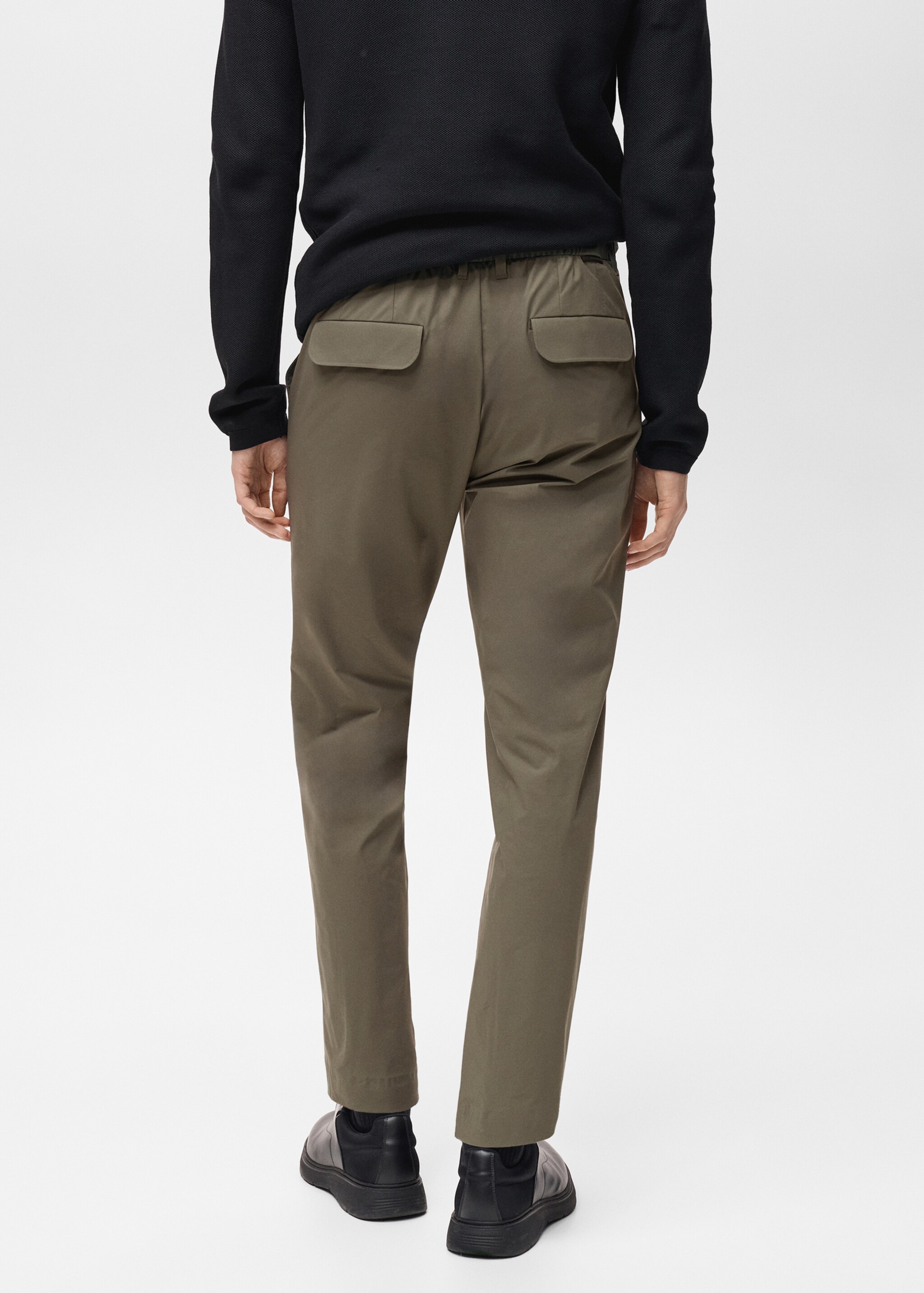 Παντελόνι slim fit comfort stretch κορδόνι - Πίσω όψη προϊόντος