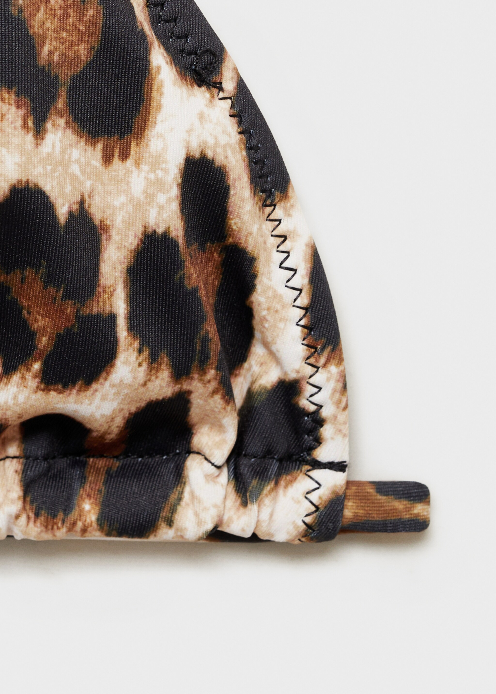 Leopard-print bikini top - Details of the article 8