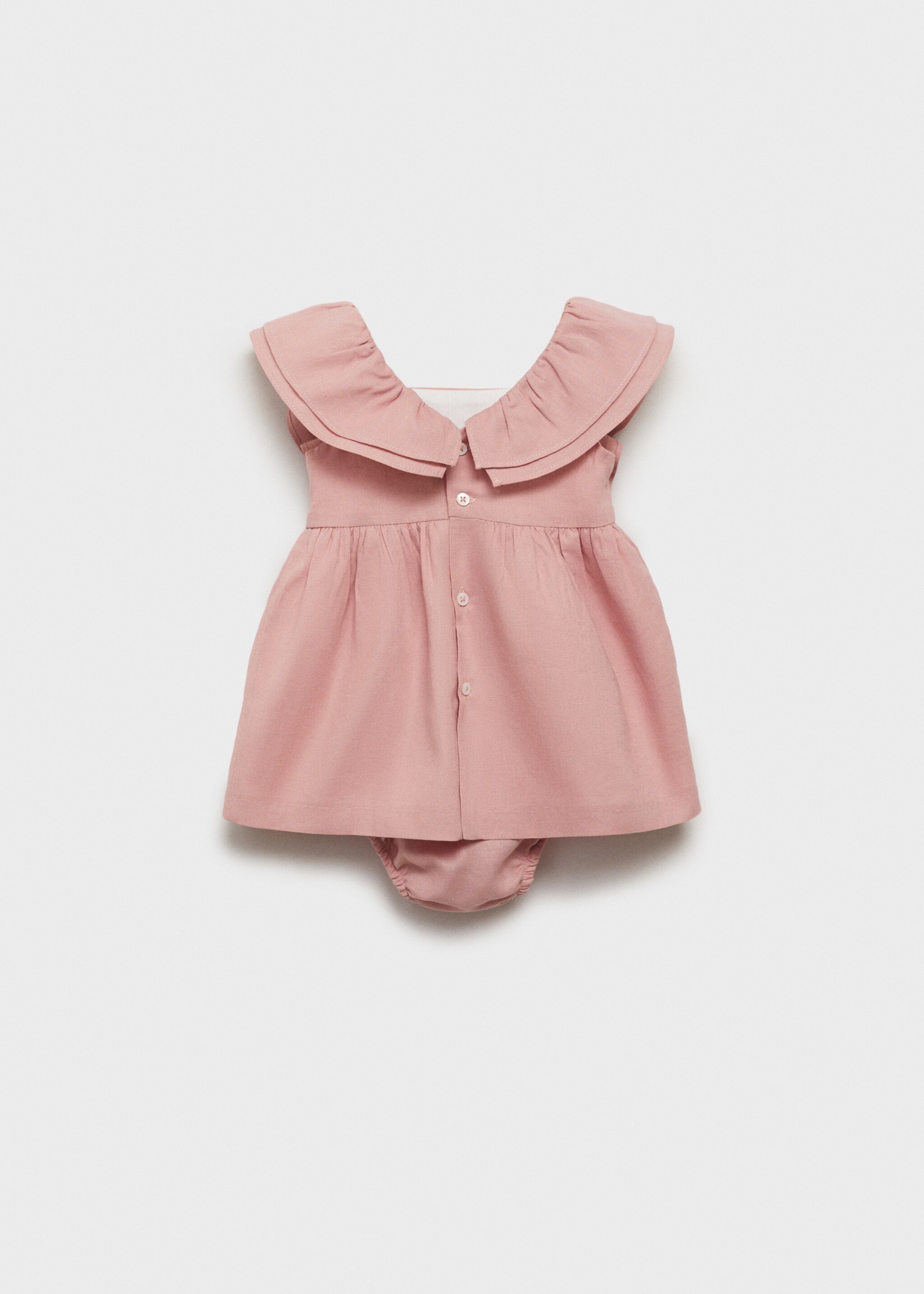 Linen dress and nappy cover - Reverse of the article
