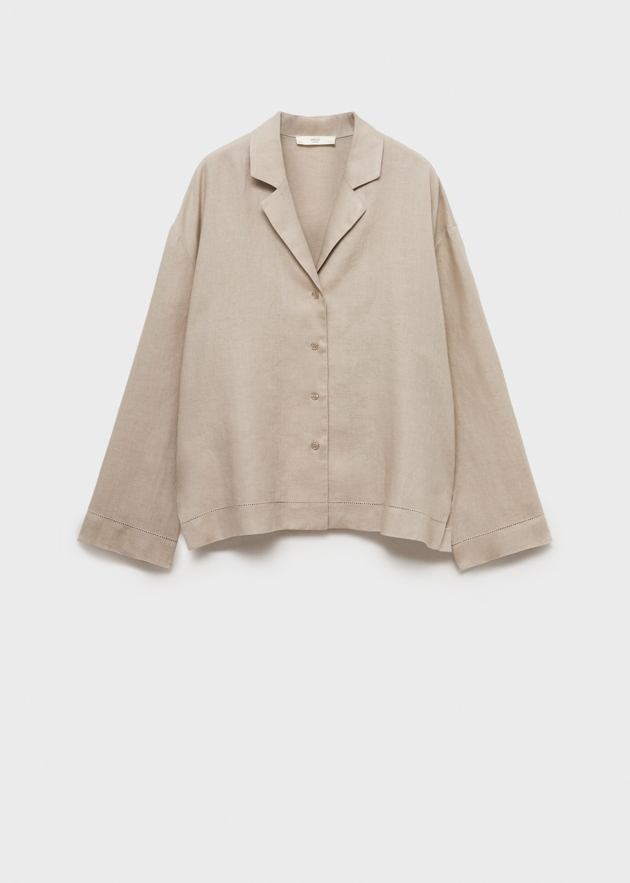 Linen-blend shirt - Article without model