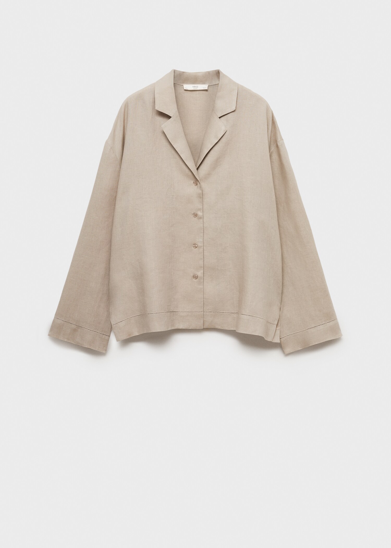 Linen-blend shirt - Article without model