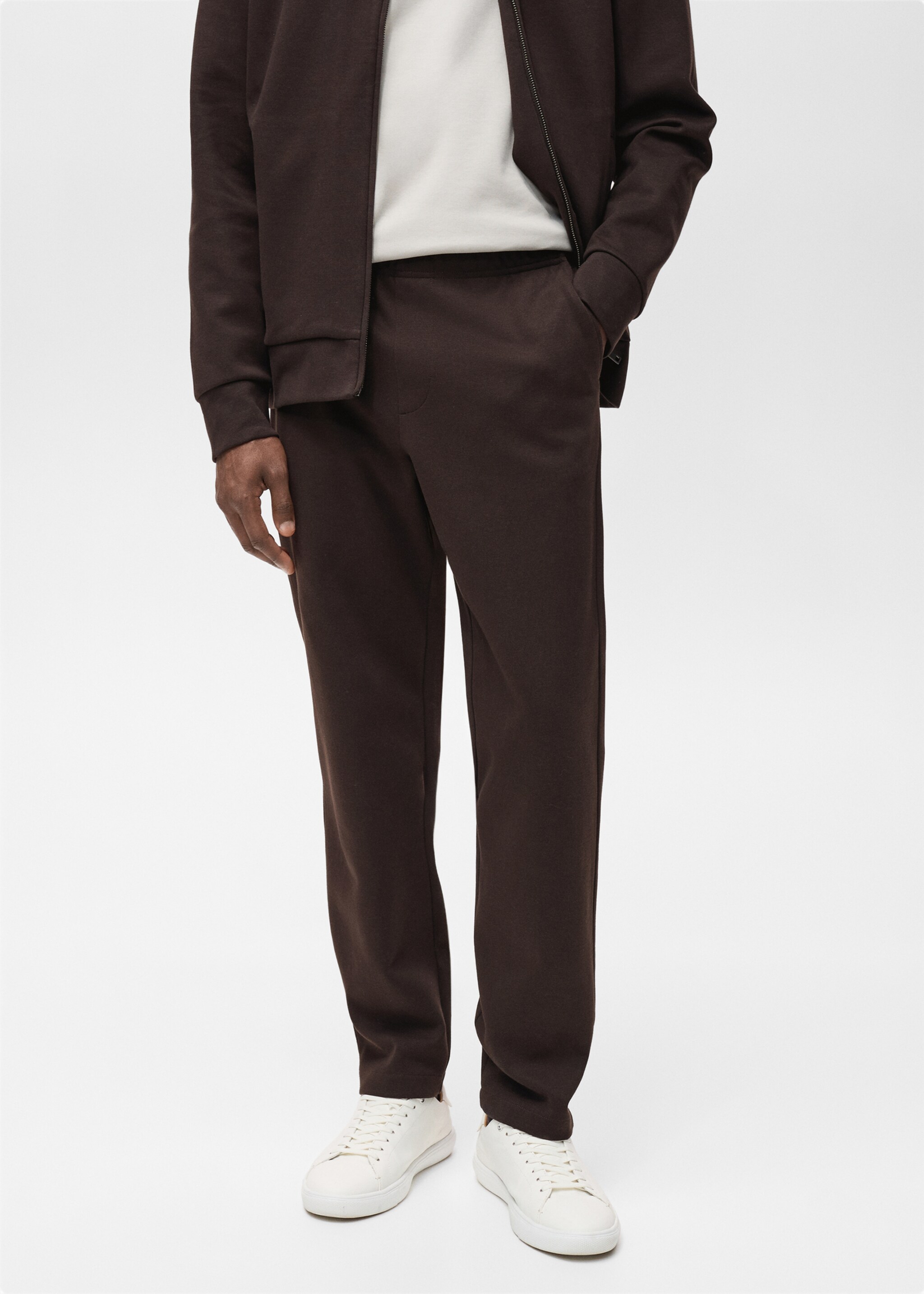 Joggers algodón cintura elástica - Plano medio