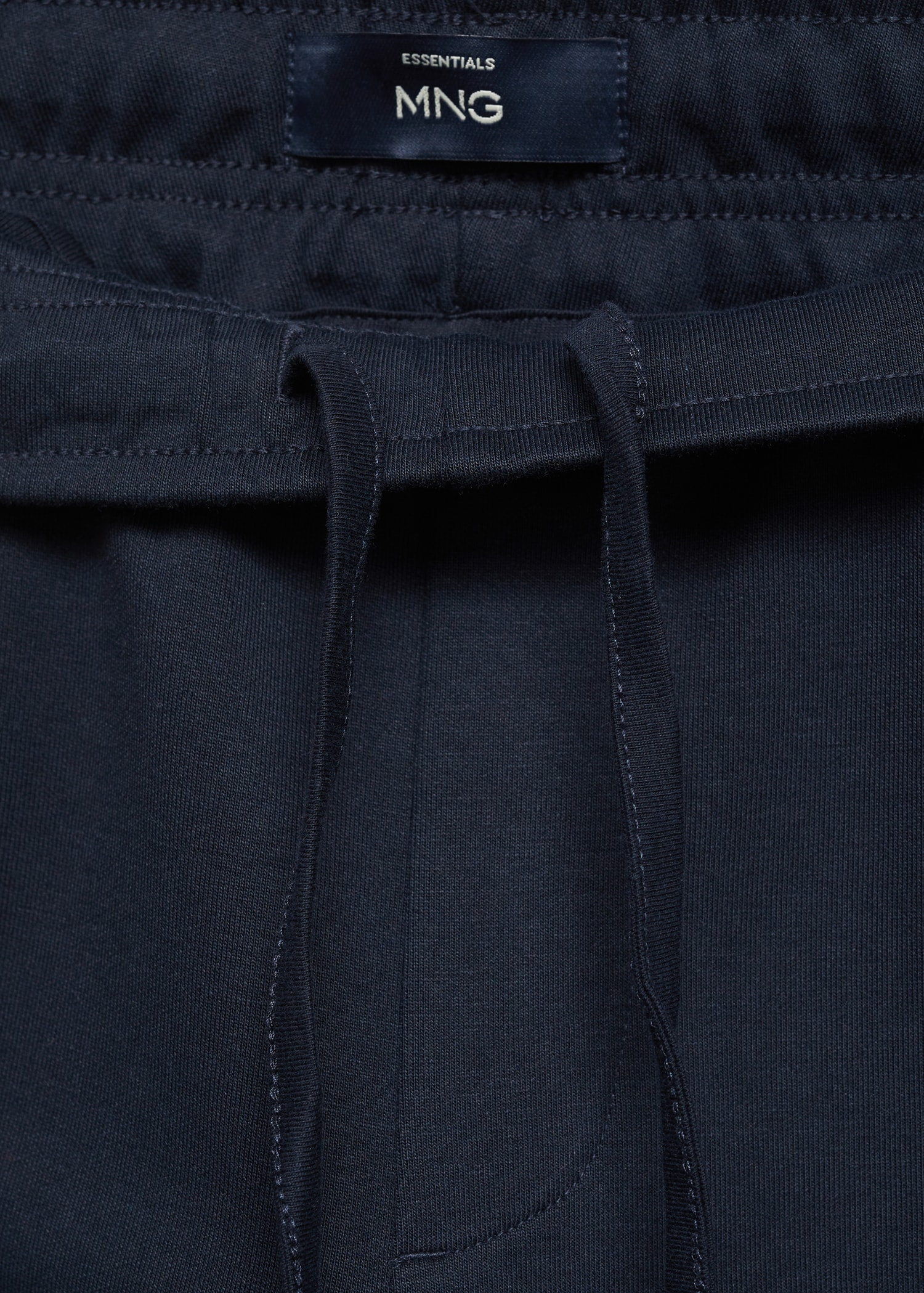 Cotton joggers with elastic waist - Details of the article 0