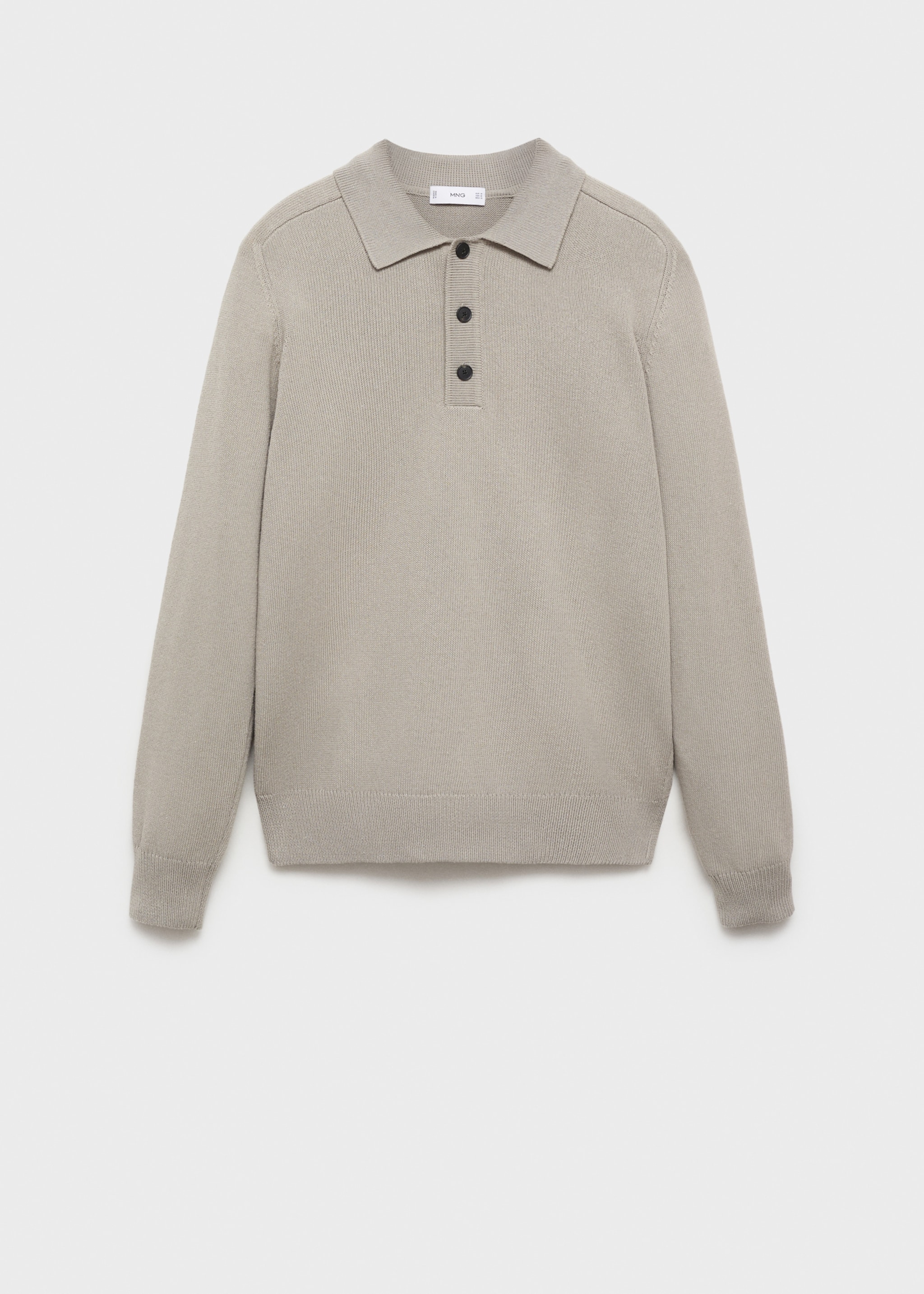 Cotton knitted polo shirt - Article without model