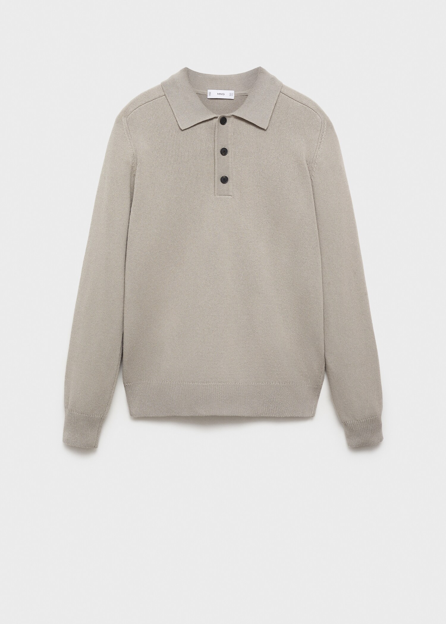 Cotton knitted polo shirt - Article without model