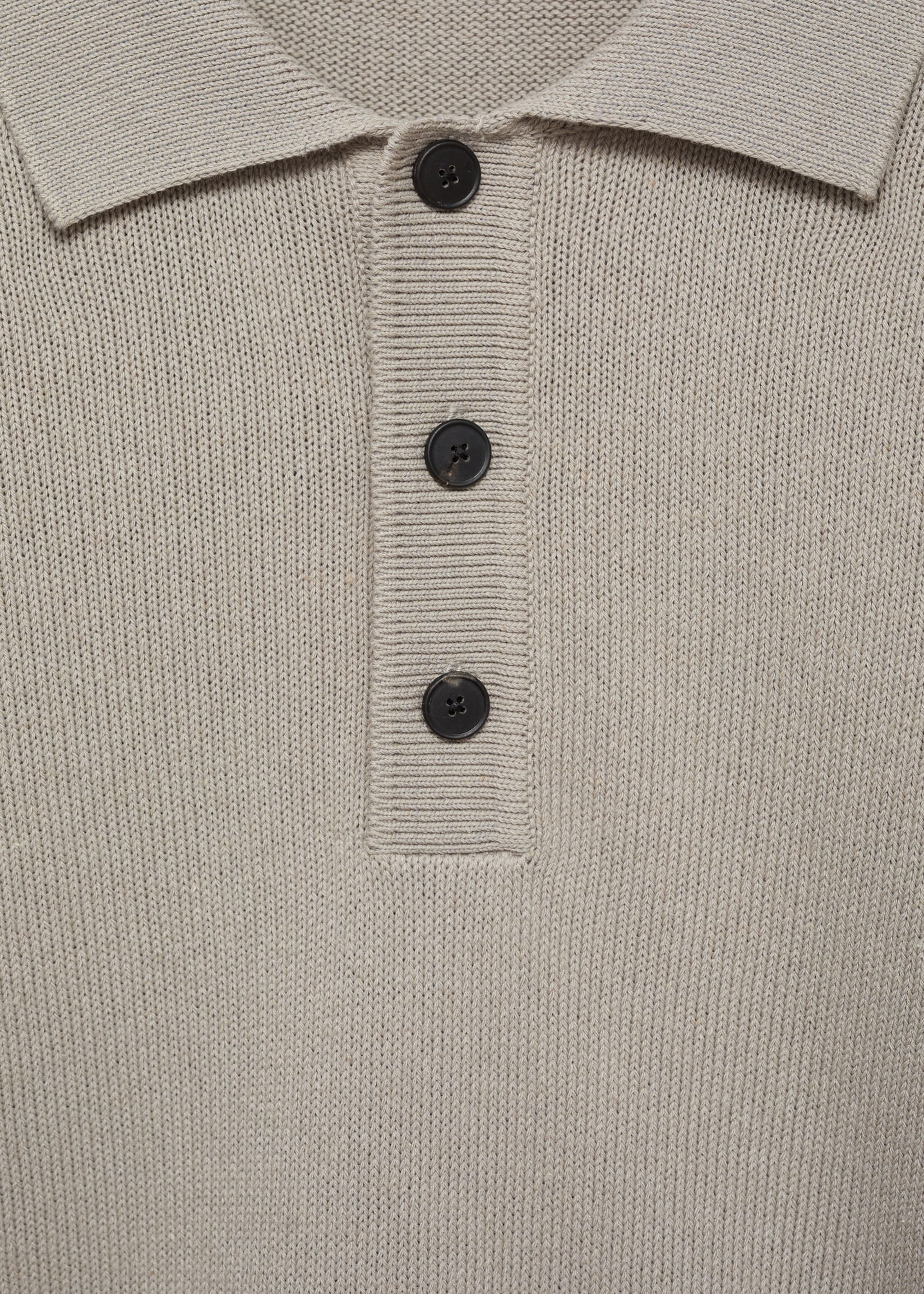 Cotton knitted polo shirt - Details of the article 8