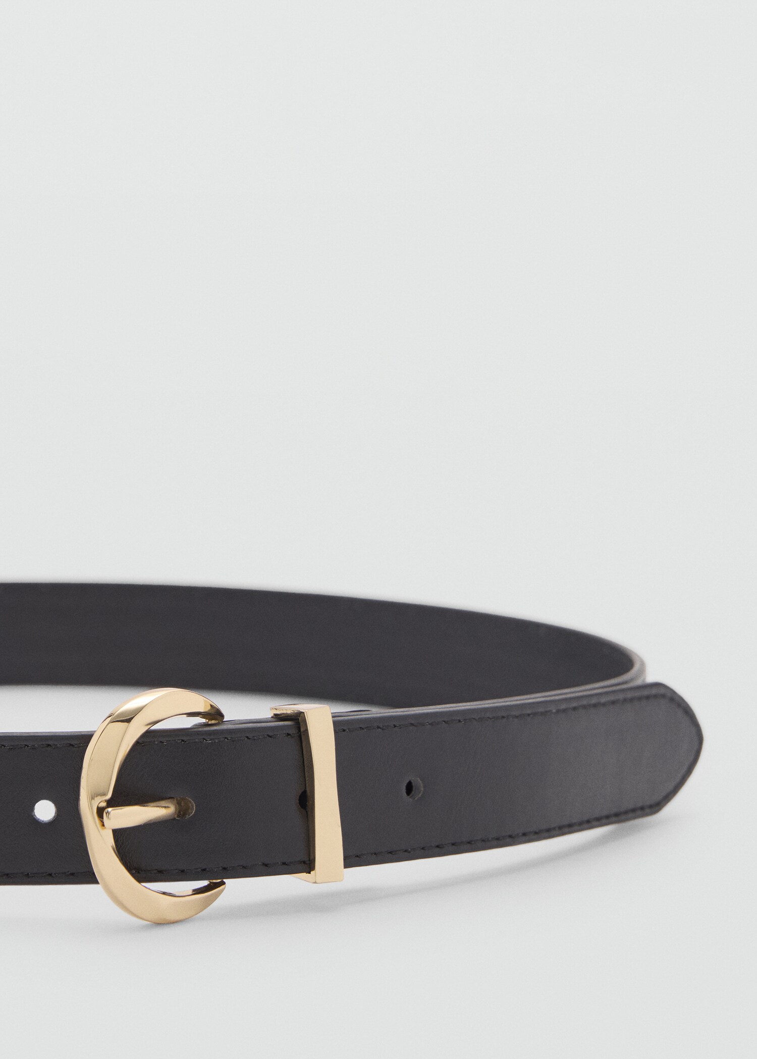 Oval buckle belt - Medium plane