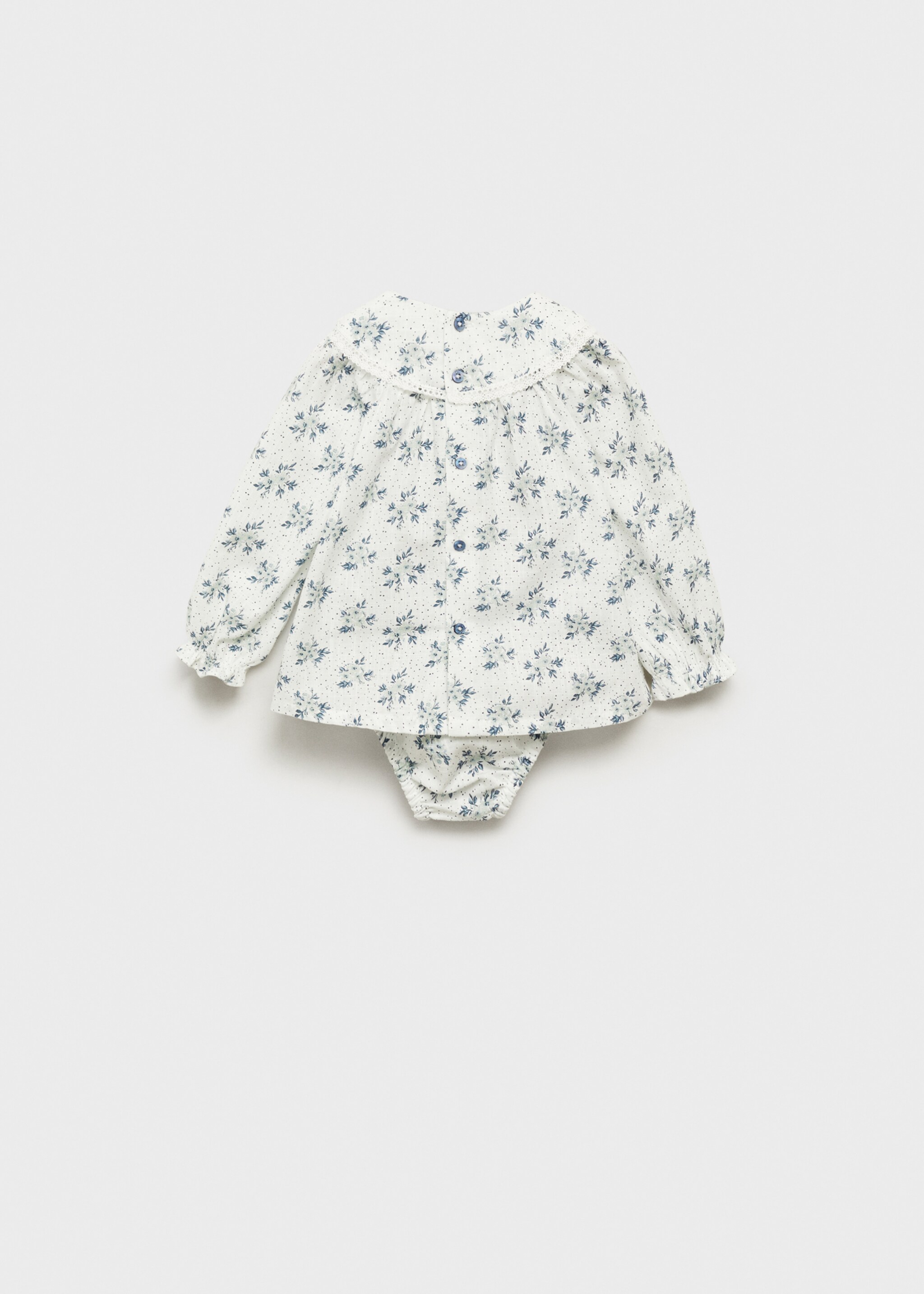 Printed dress and nappy cover - Reverse of the article