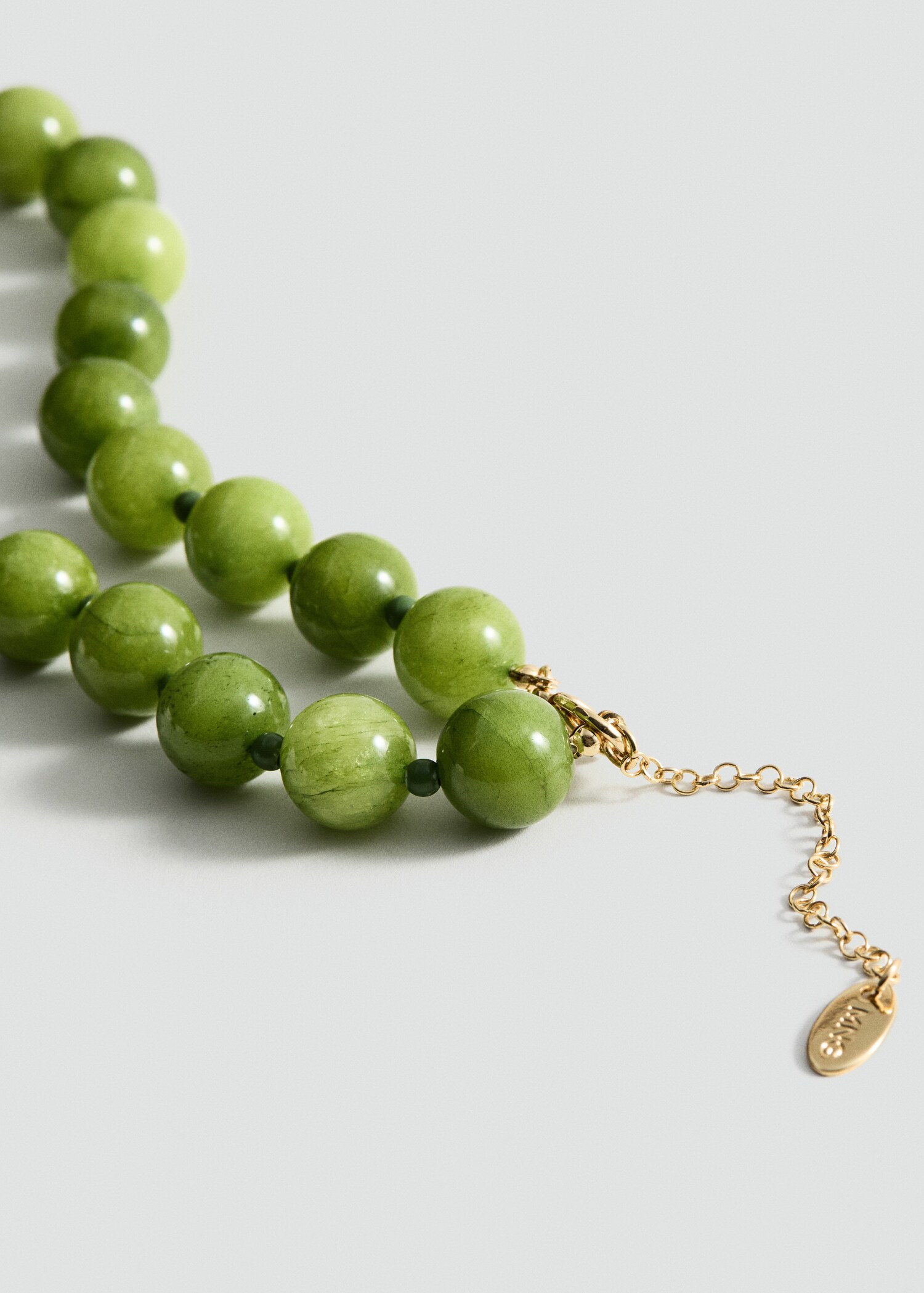 Bead-stone necklace - Medium plane