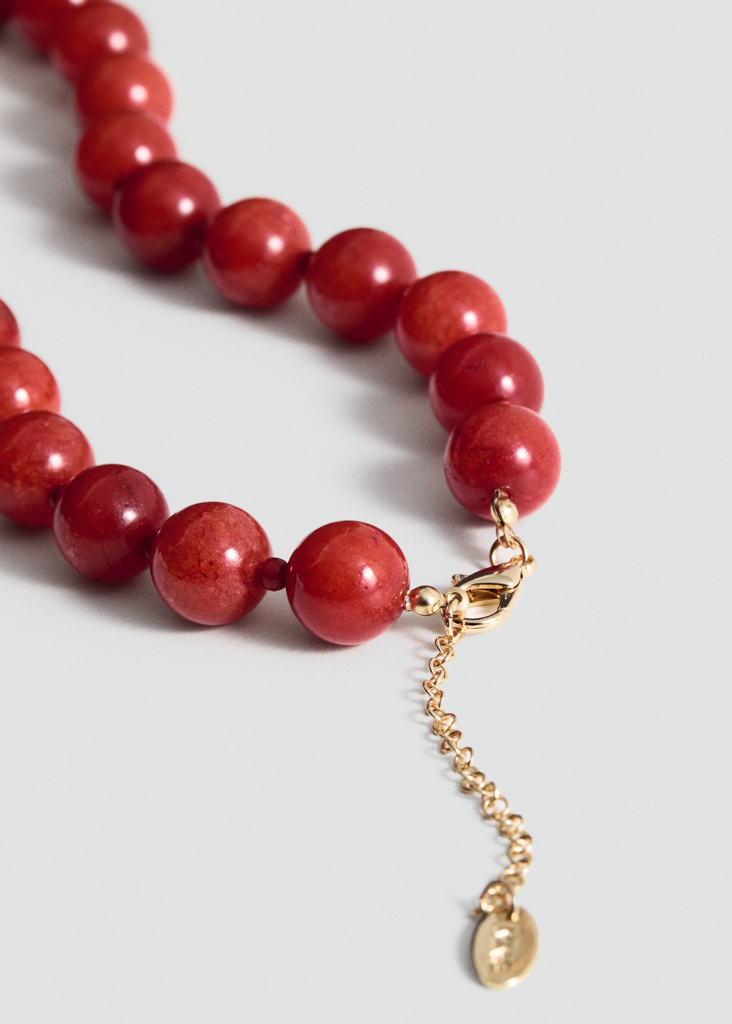 Bead-stone necklace - Medium plane