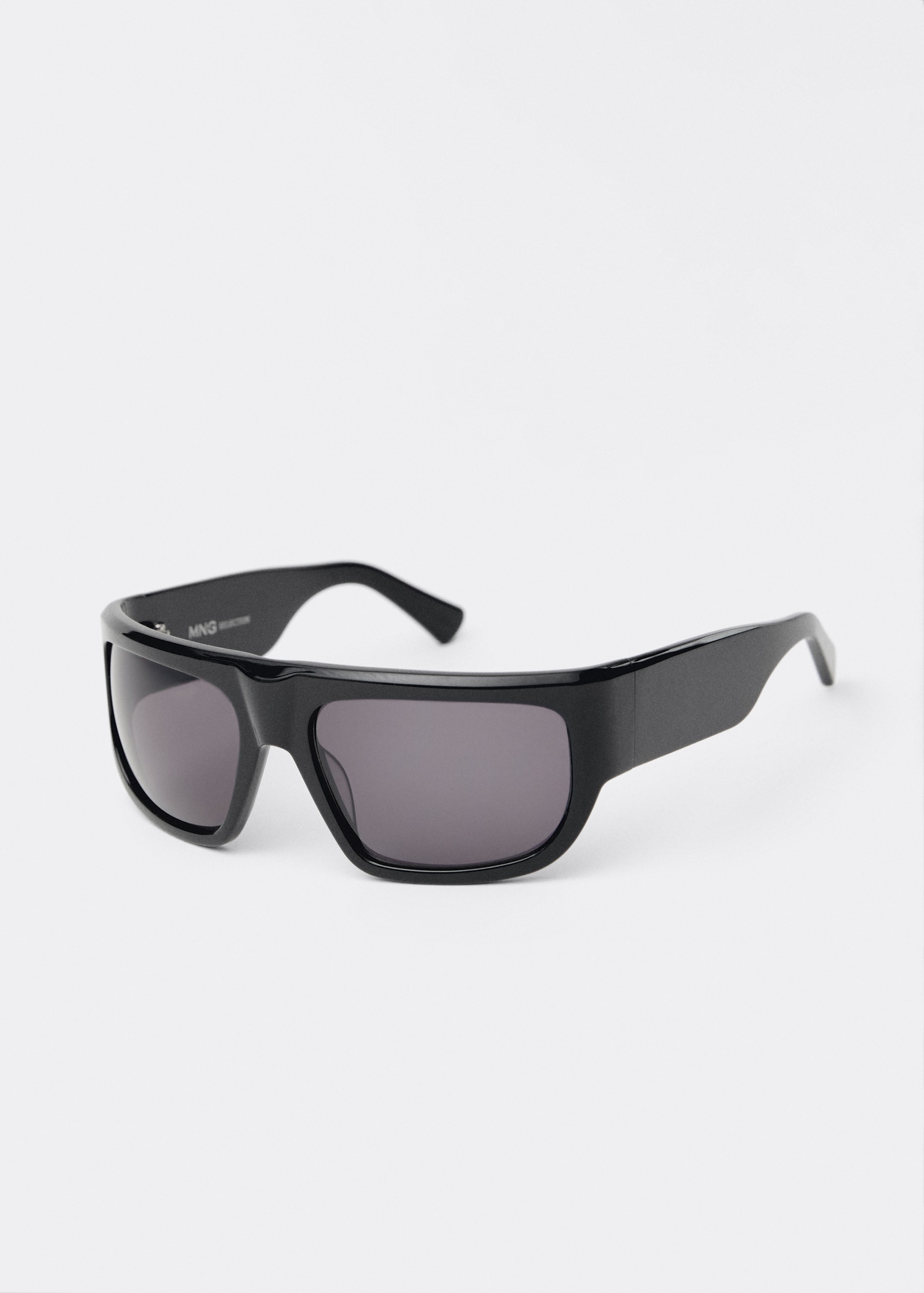 Sonnenbrille mit rechteckigem Brillengestell - Mittlere Ansicht