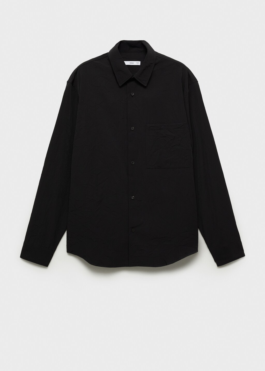 Creased-effect shirt - Men | MANGO USA Creased-effect shirt - Men | MANGO USA