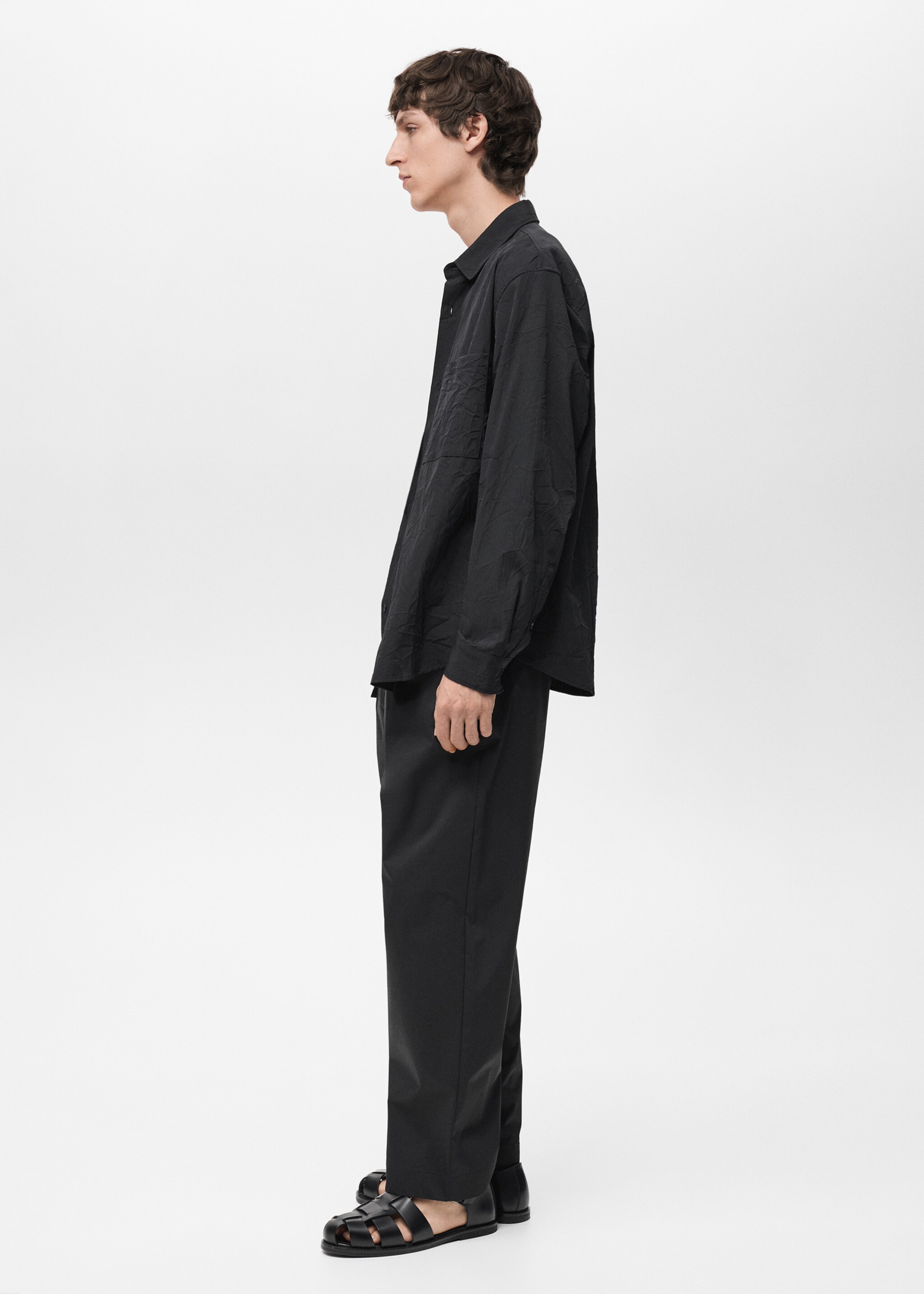 Creased-effect shirt - Details of the article 2