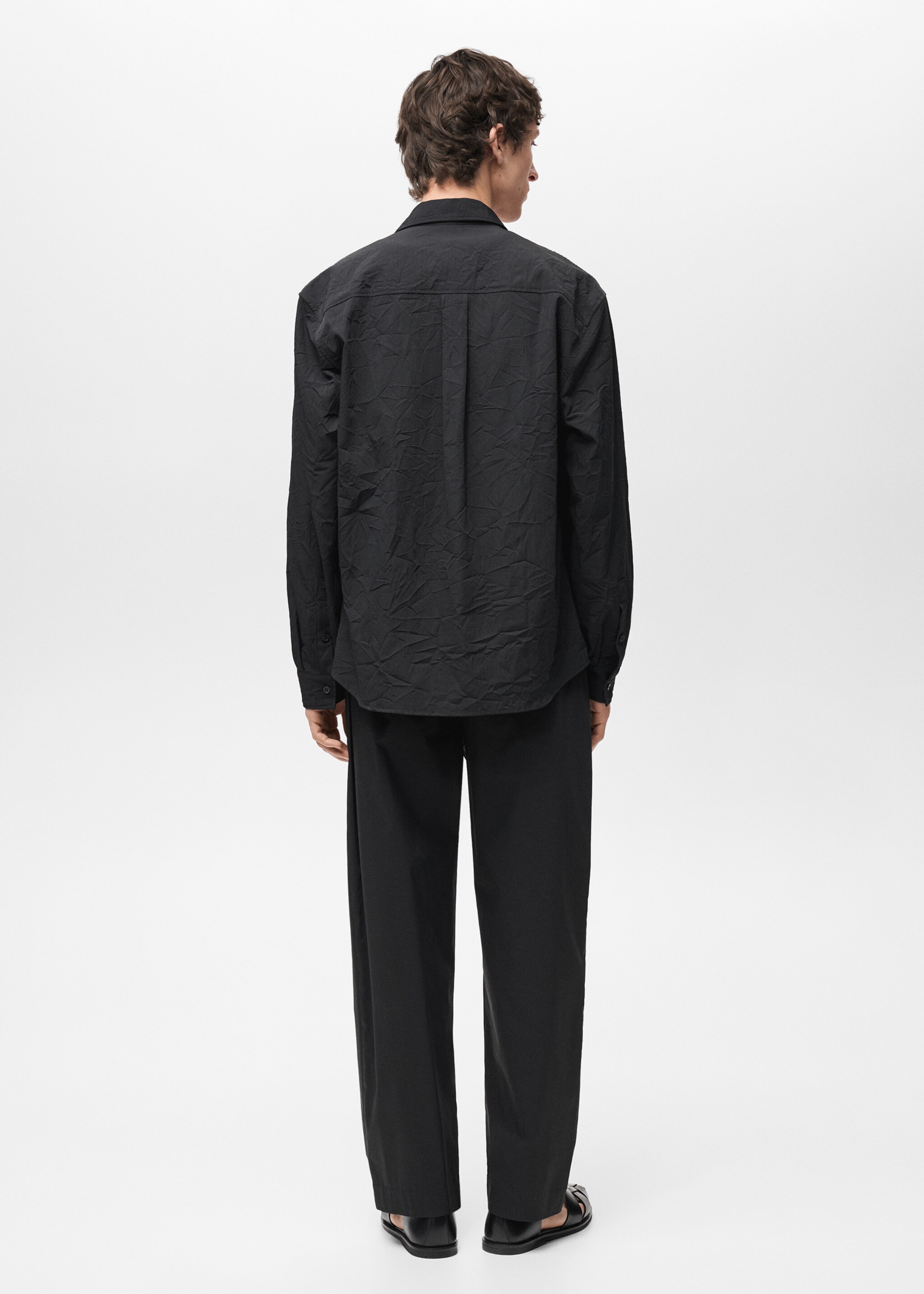 Creased-effect shirt - Reverse of the article