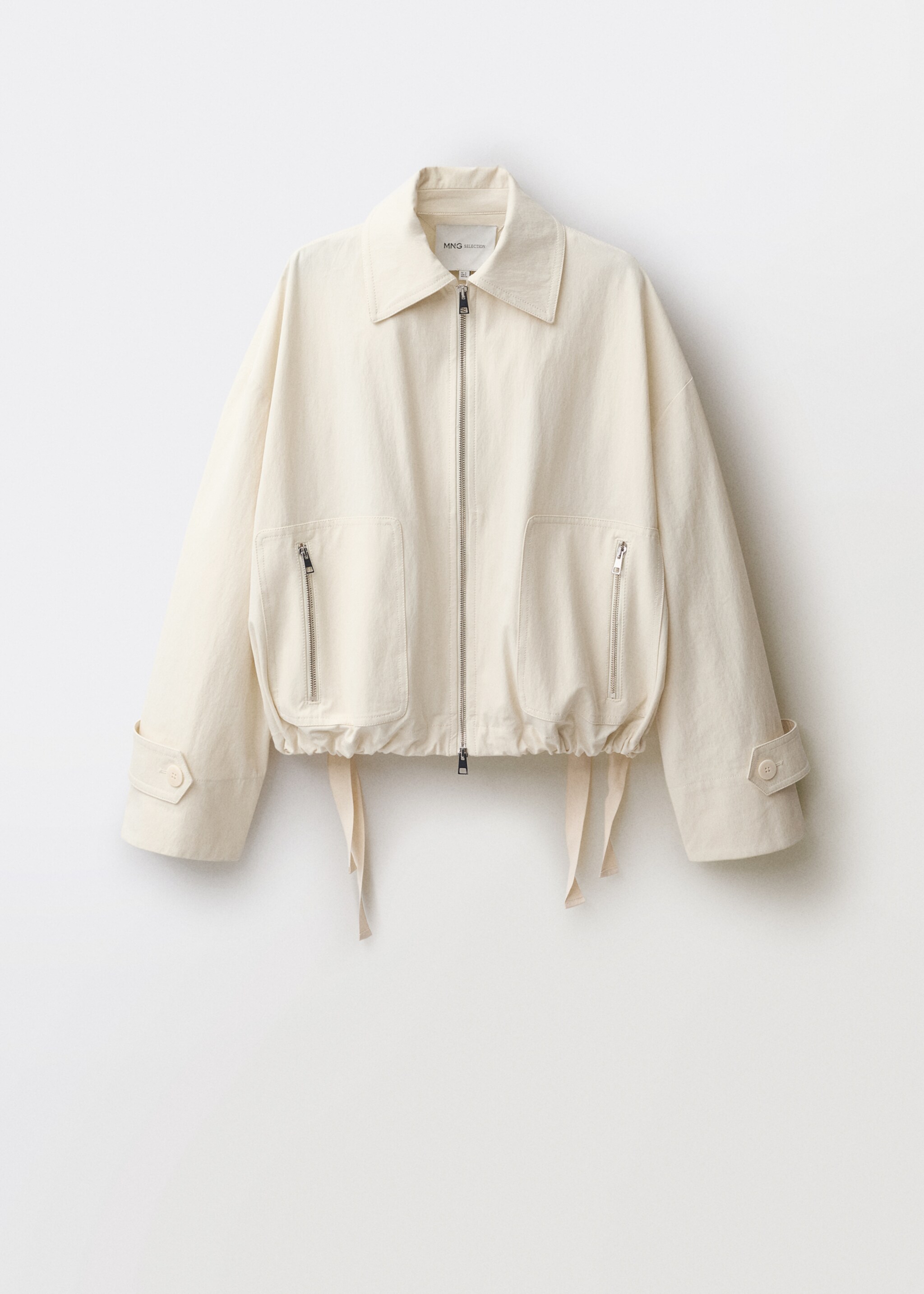 Bomber jacket with adjustable hem - Article without model