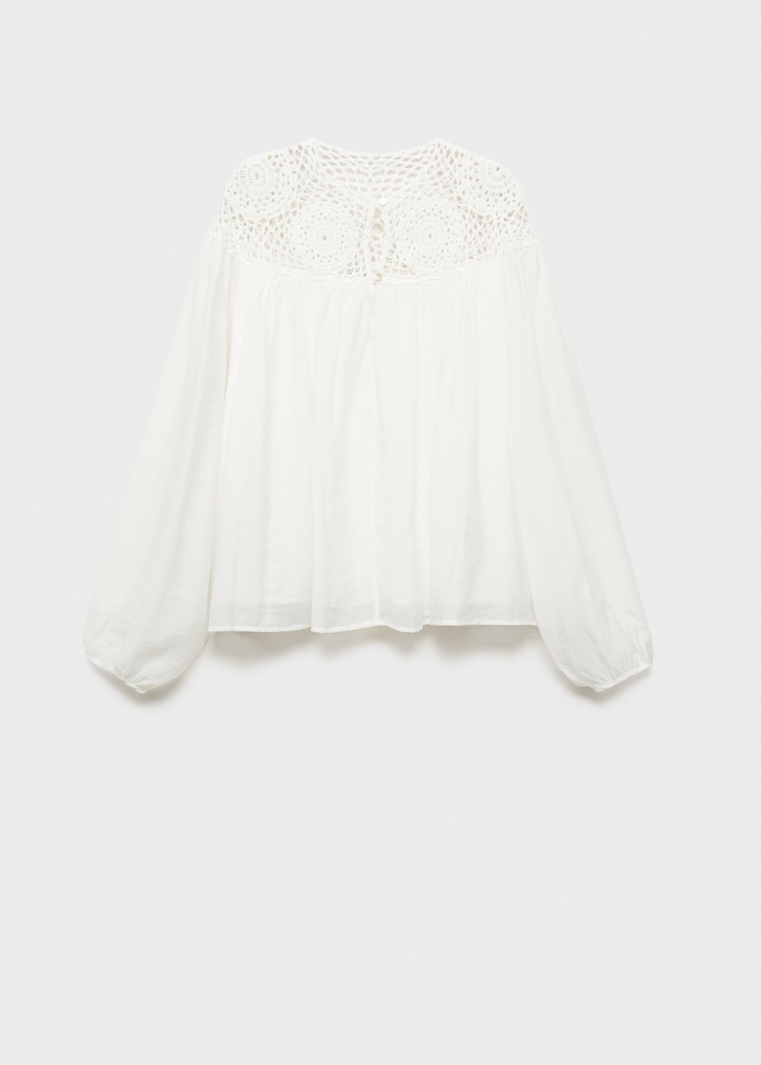 Crochet panel blouse - Article without model